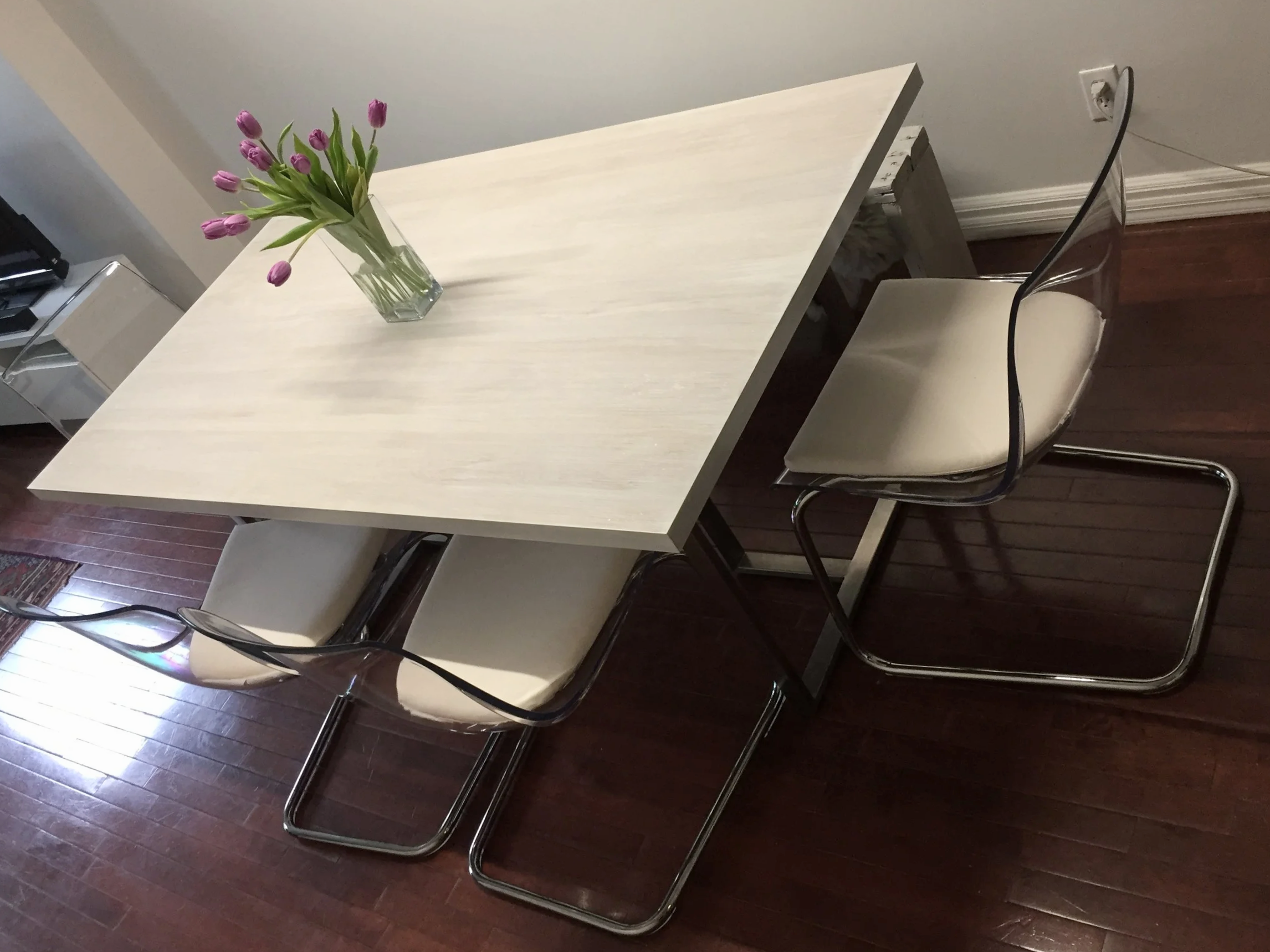 Whitewash Dinner Table