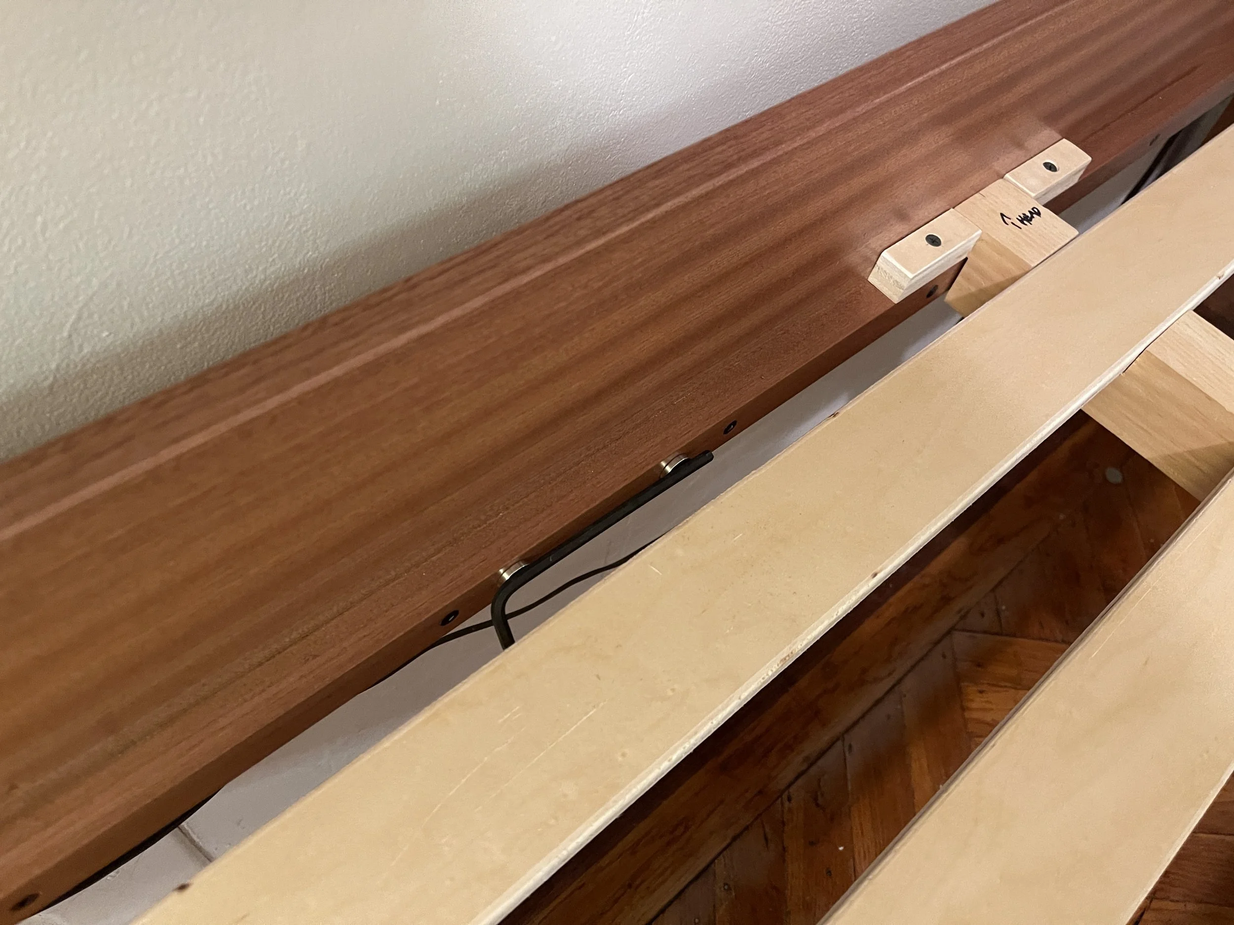 Assembly tool is stored on the frame