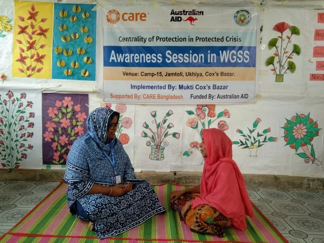 An AHP-supported Women and Girls Safe Space in Cox's Bazar, Bangladesh, helped Salma process her stress and grief after displacement from Myanmar, and learn new skills.  The women and girls in the camps fondly call these centres Shantikhana &mdash; a