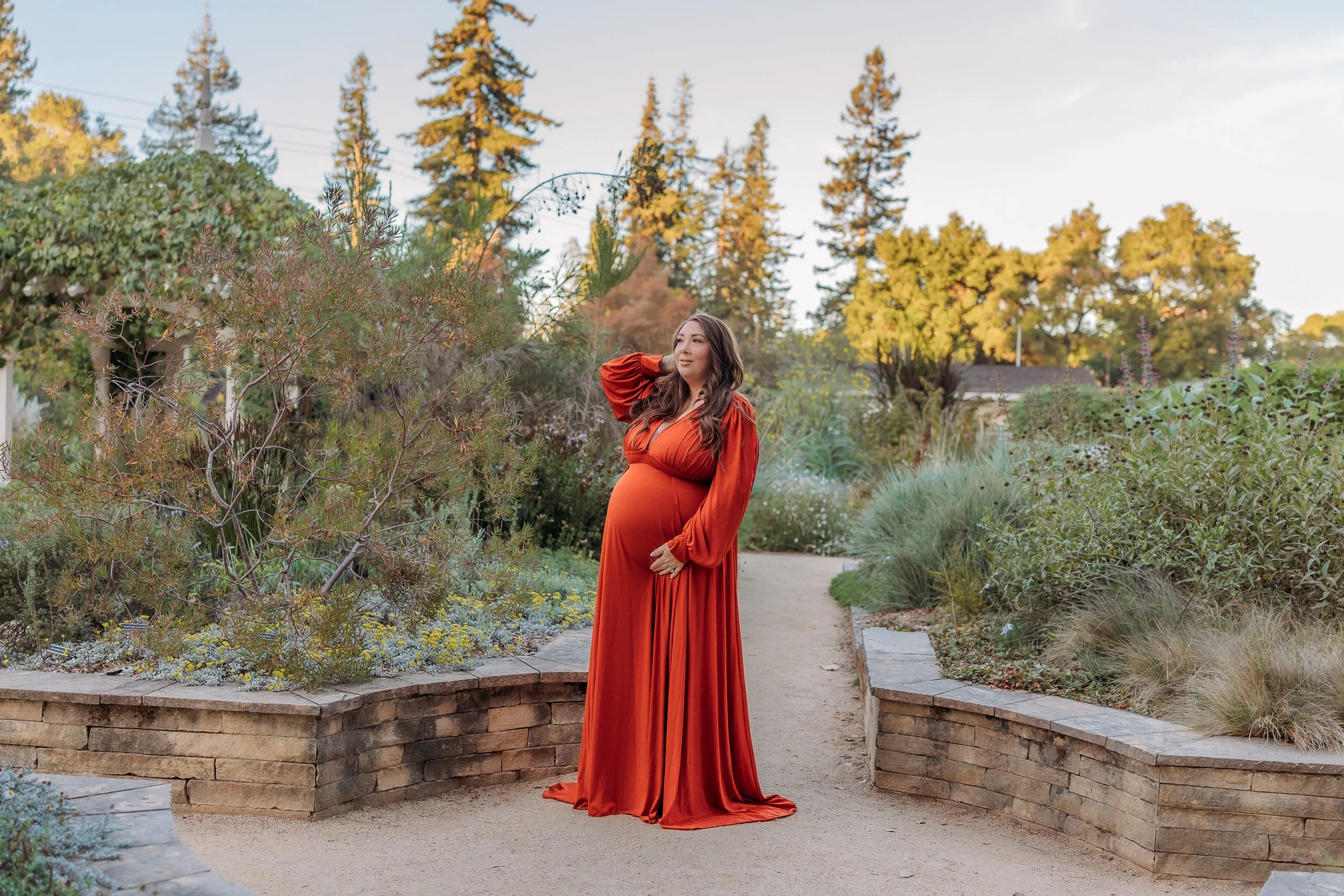 Maternity session in a garden | San Jose, CA | Bay Area 