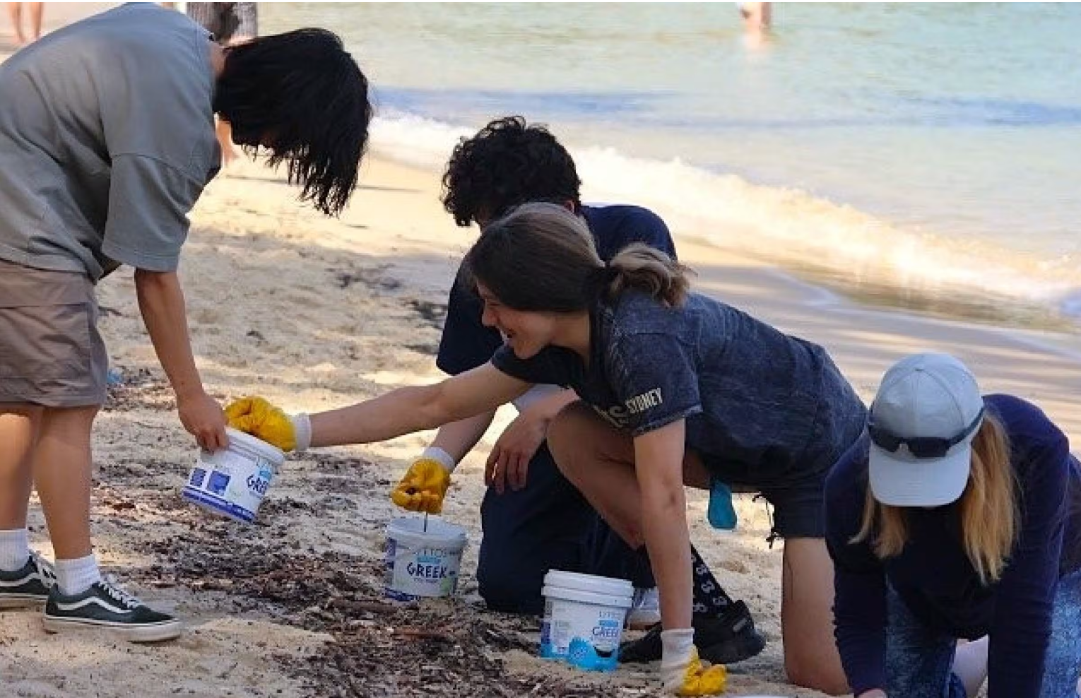 Young volunteers care for the environment one bag of rubbish at a time