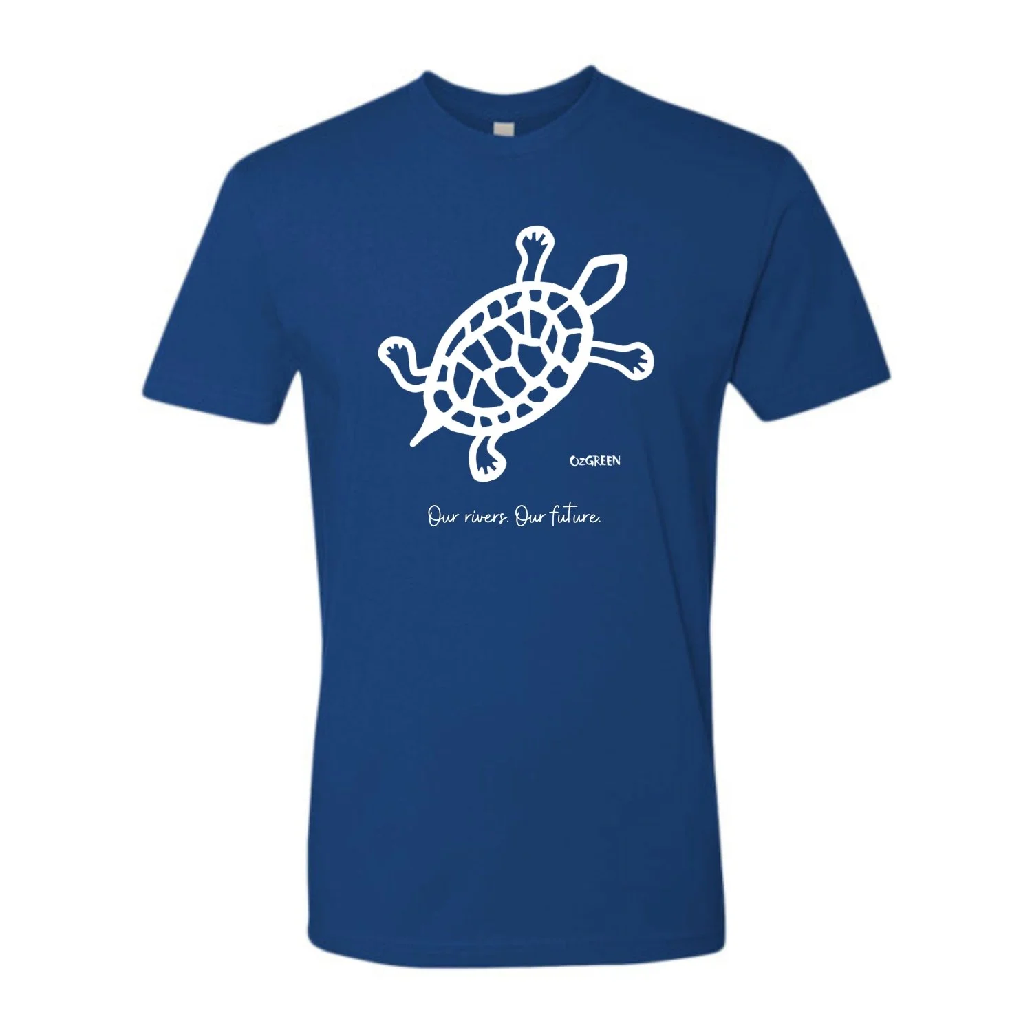 202602 Turtle cotton crew tee royal blue front.jpg