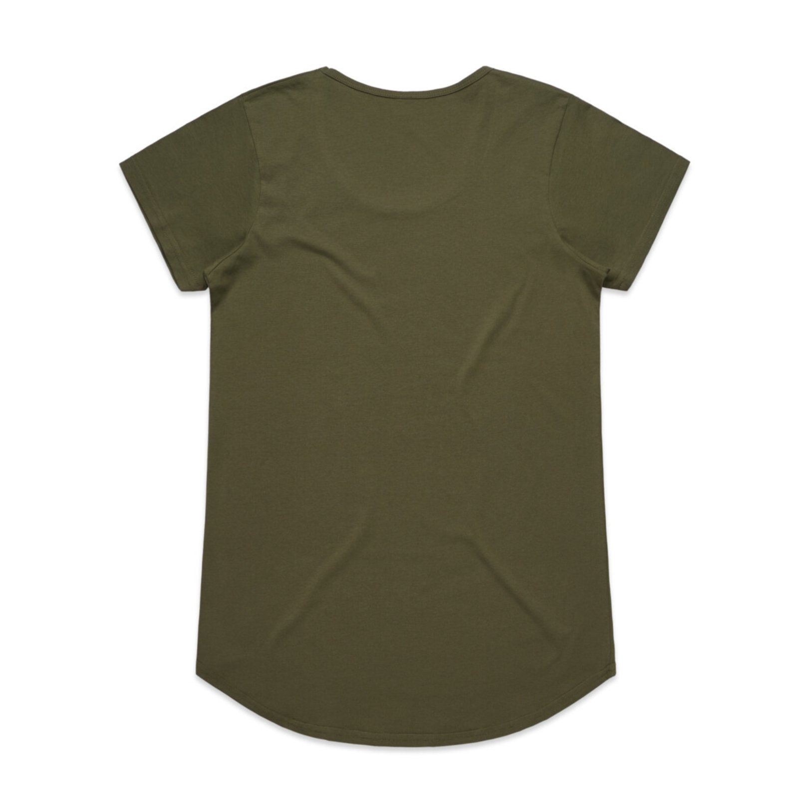 scoop neck tee khaki green back.jpg
