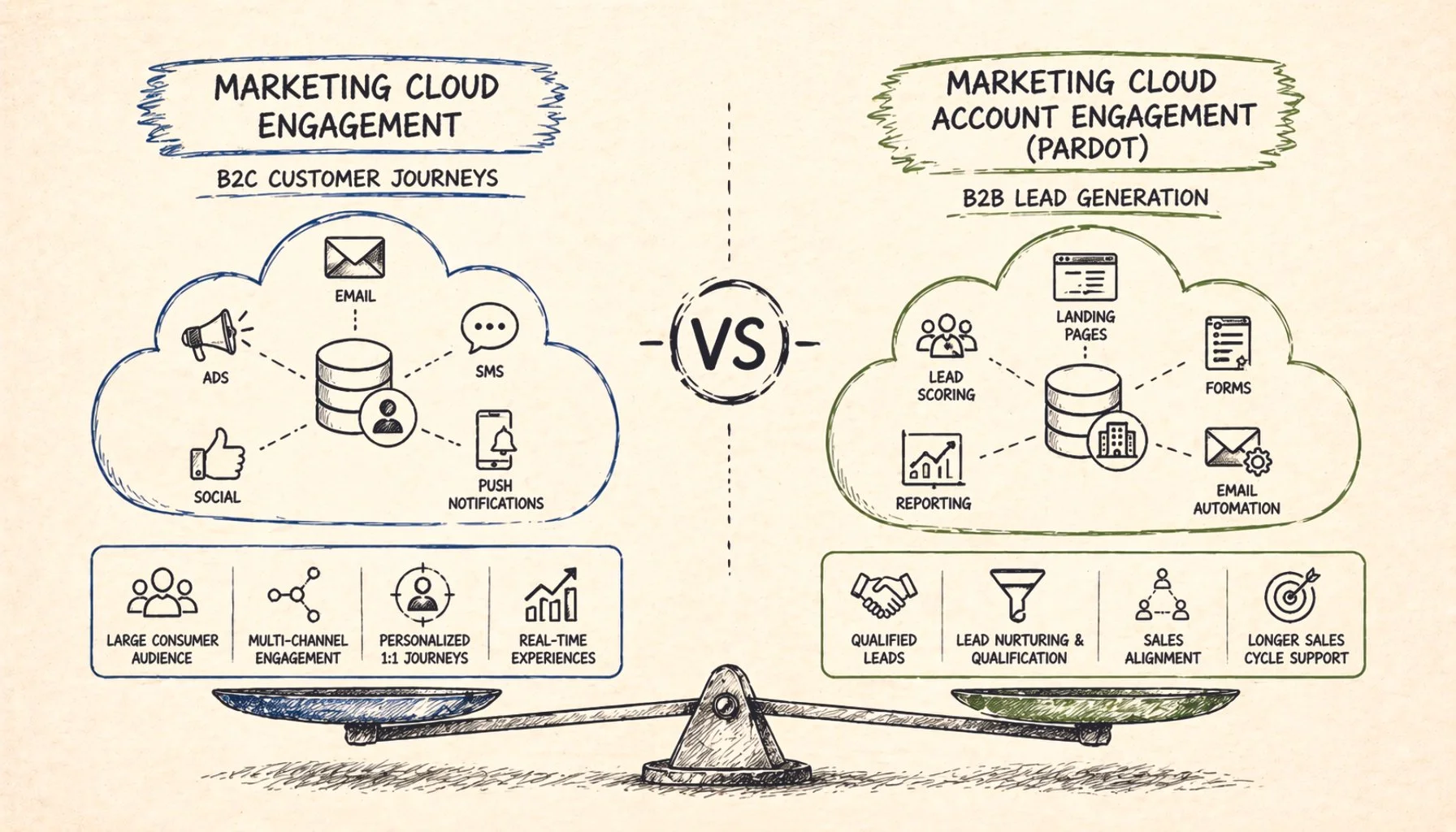 Marketing Cloud Engagement vs Marketing Cloud Account Engagement