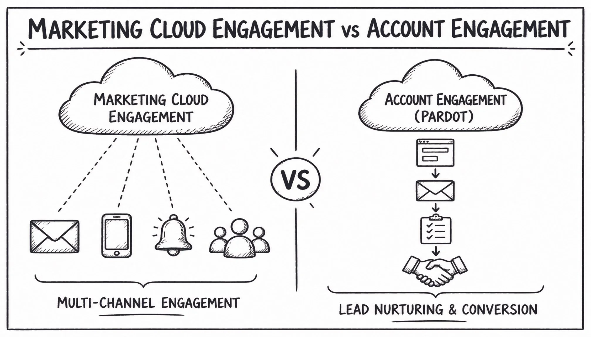 Marketing Cloud Engagement vs Marketing Cloud Account Engagement