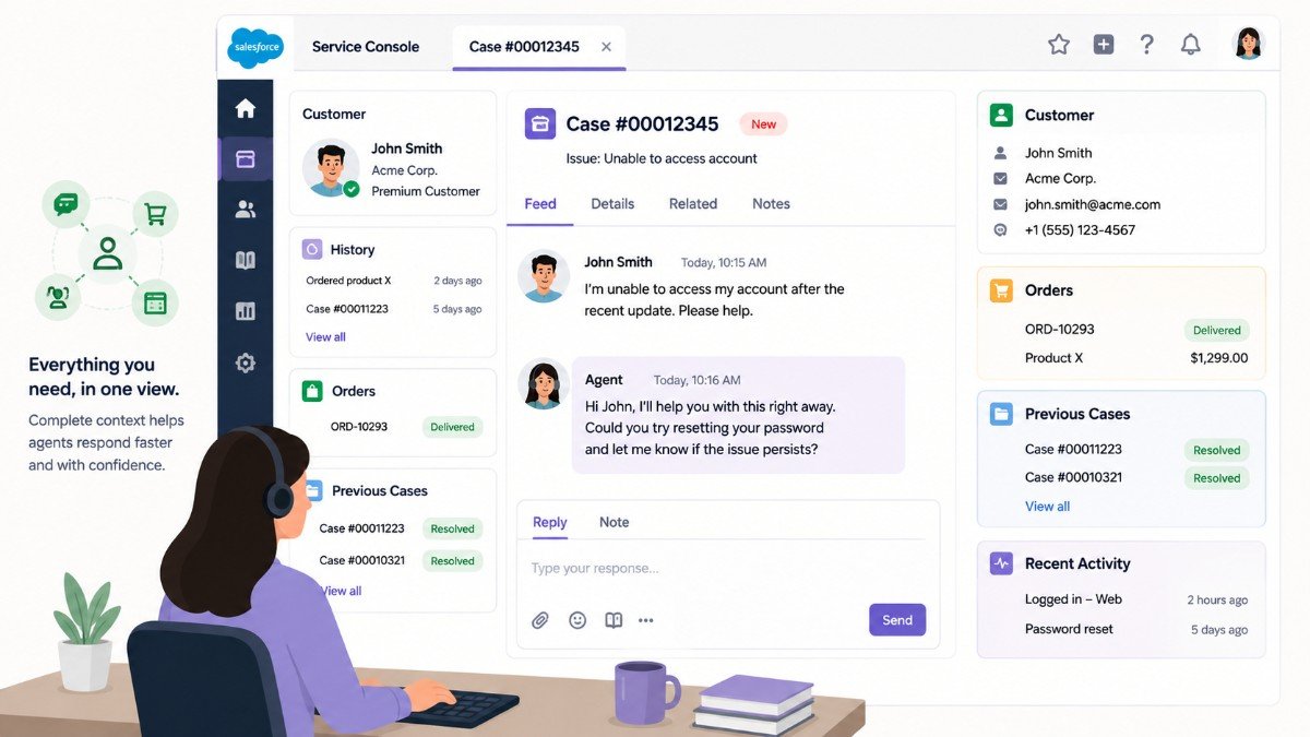Customer Context in Service Console