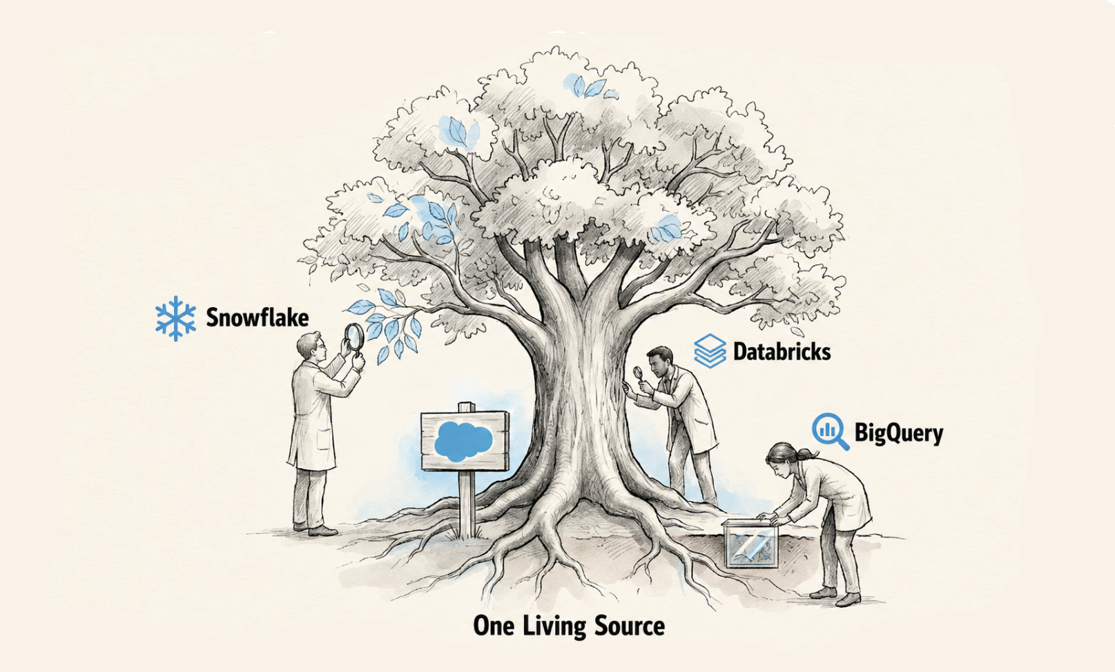 Zero Copy for Snowflake, Databricks, and BigQuery: A Practitioner's Read