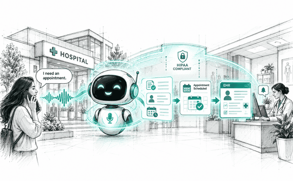 Voice AI in Healthcare: Building HIPAA-Compliant Patient Intake &amp; Scheduling