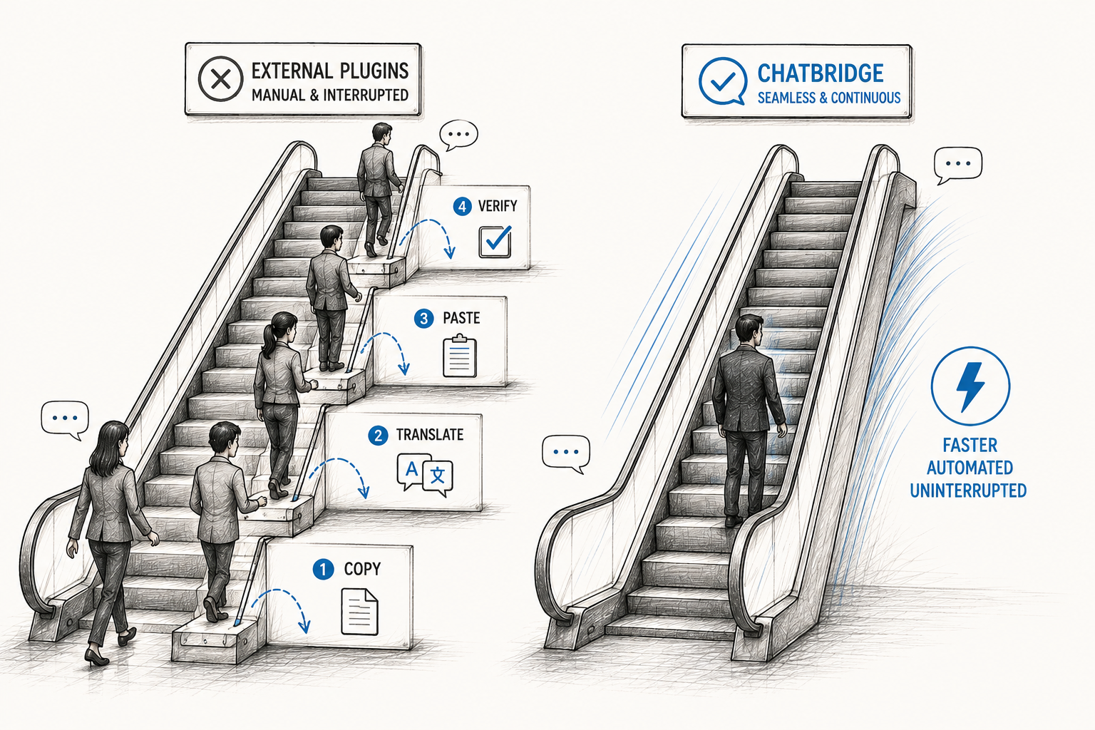 Comparing ChatBridge to External Translation Plugins: What's Actually Different?