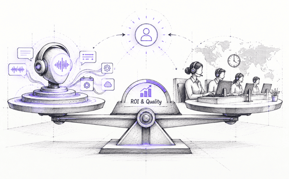 AI Voice Agents vs. Offshore Call Centers: A Direct ROI and Quality Comparison