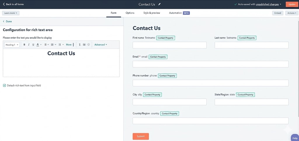 HubSpot Marketing Hub Features