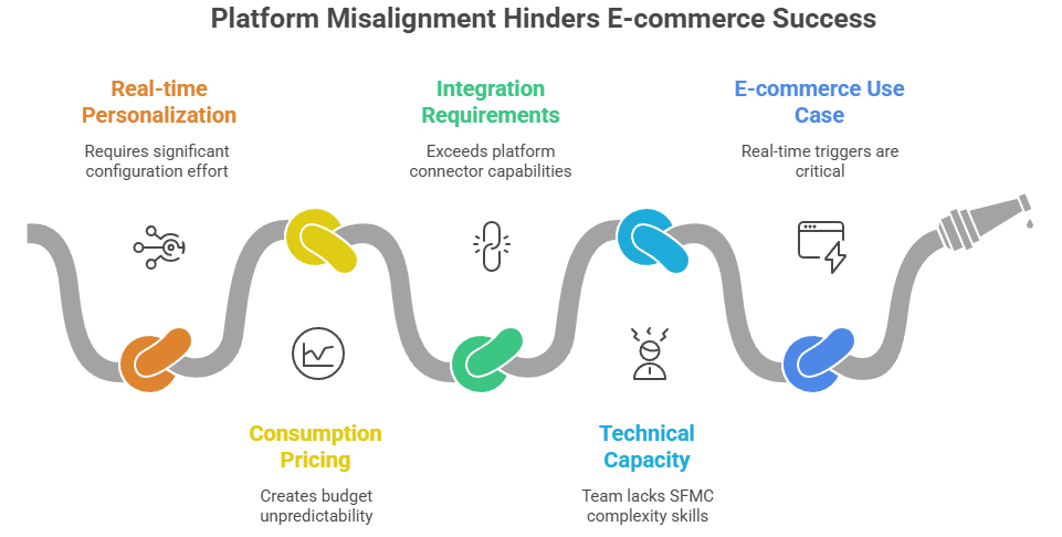 CRM platform misaligned