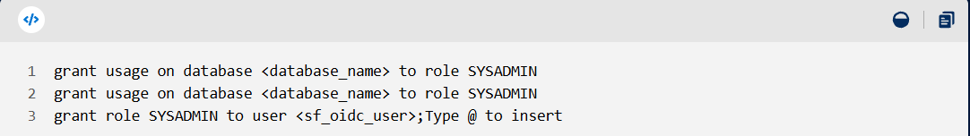 Snowflake role and access permissions