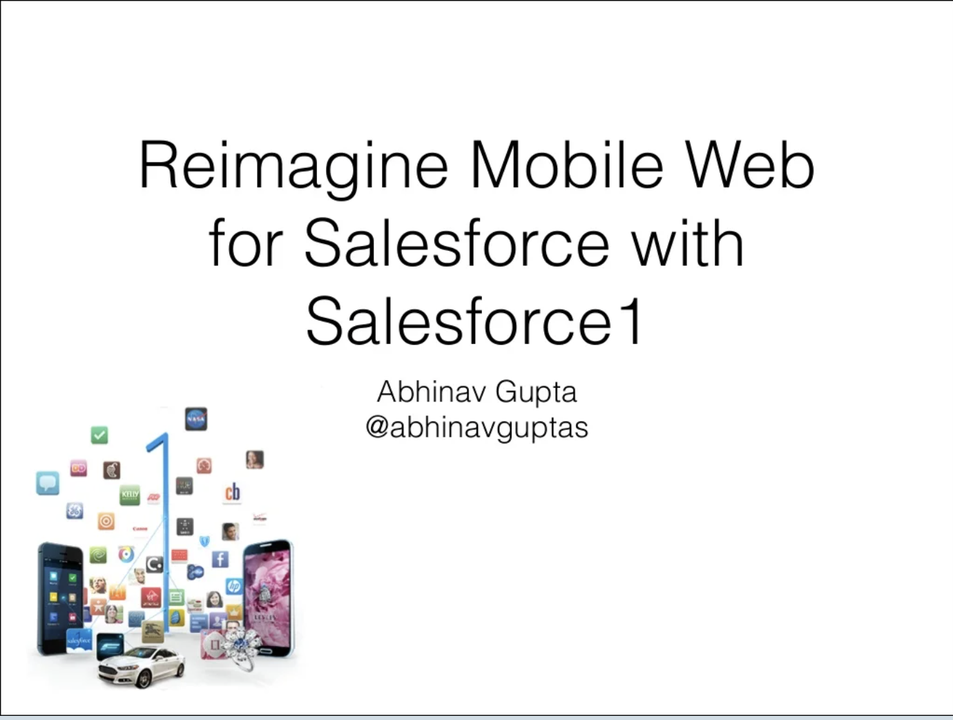 Reimagine Mobile Web for Salesforce with Salesforce1
