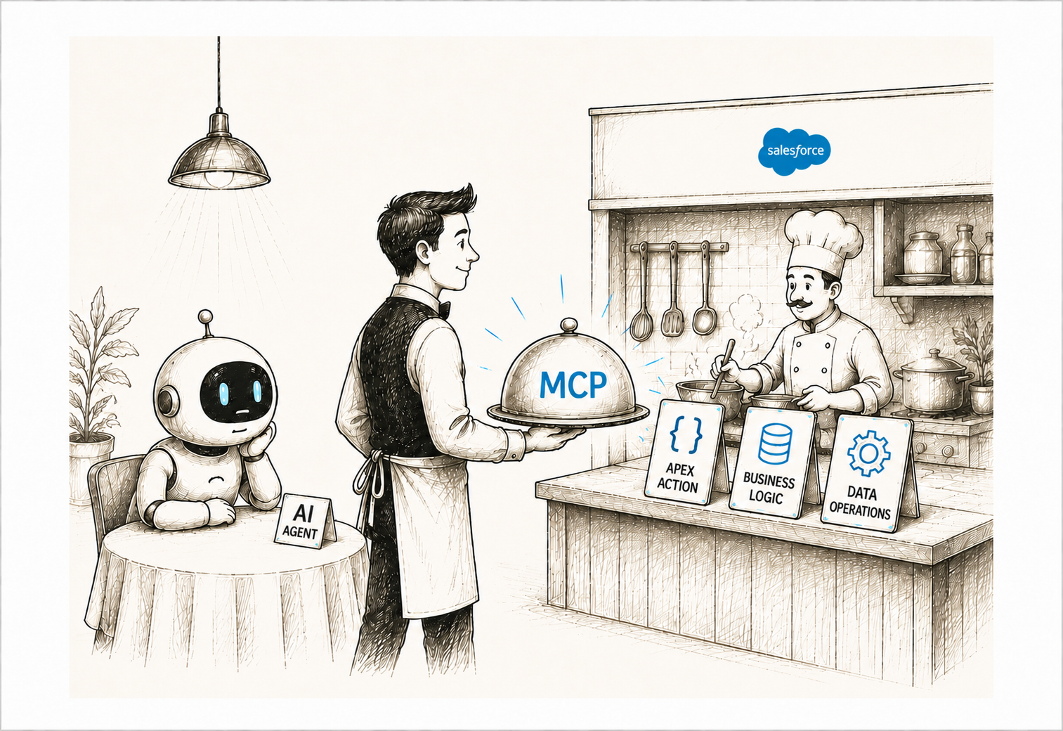 How to Configure a Salesforce Hosted MCP Server to Expose Apex Actions to External AI Agents
