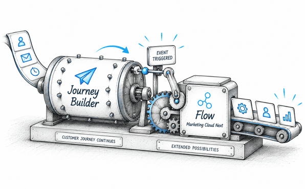 How Journey Event-Triggered Flows Connect Journey Builder to Marketing Cloud Next