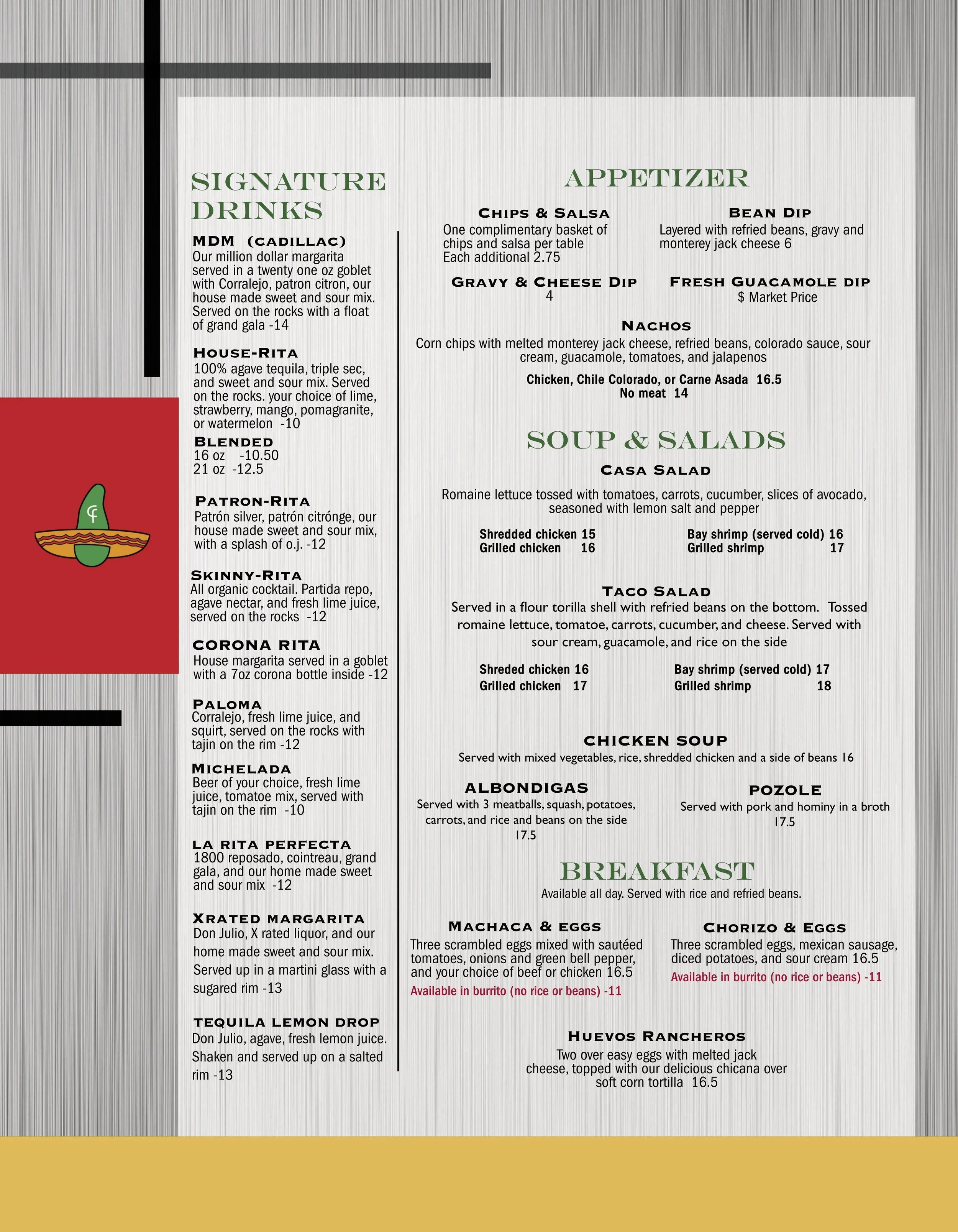 Dine-In — CASA FLORES