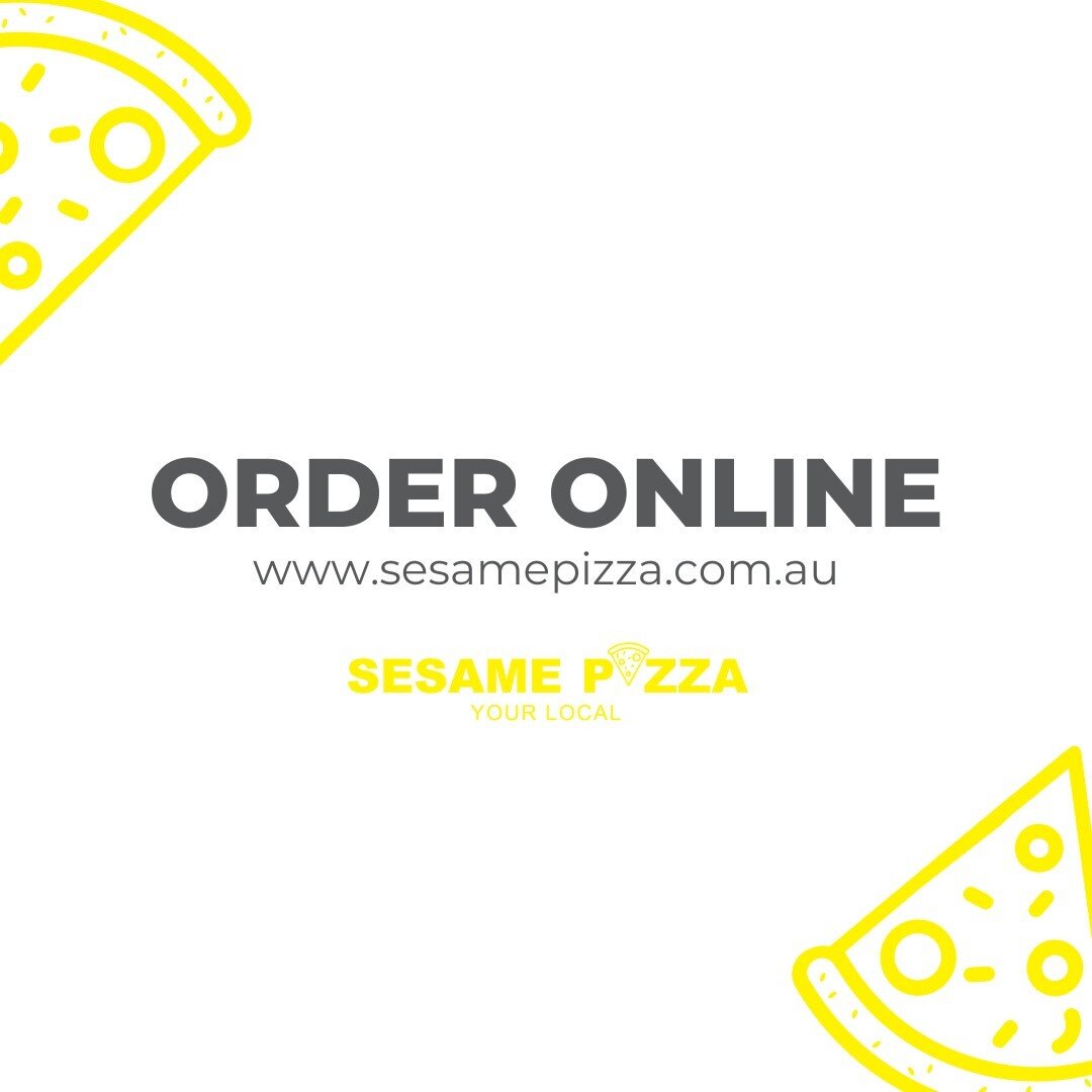 Convenience at your fingertips! ⁠
⁠
Order online at www.sesamepizza.com.au and experience a seamless and hassle-free way to satisfy your pizza cravings 🍕⁠
⁠
Just a few clicks and our delicious slices will be on their way to your doorstep! 🤤