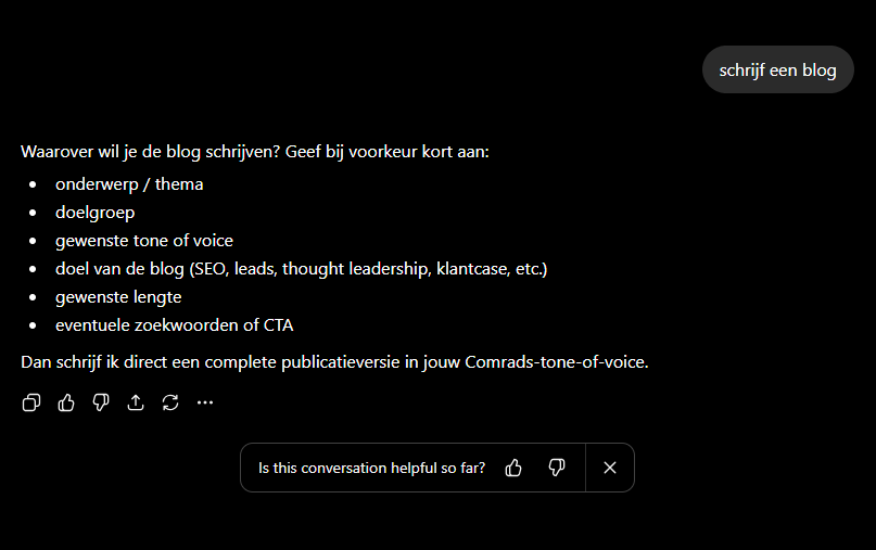 ChatGPT prompt: Write a blog post