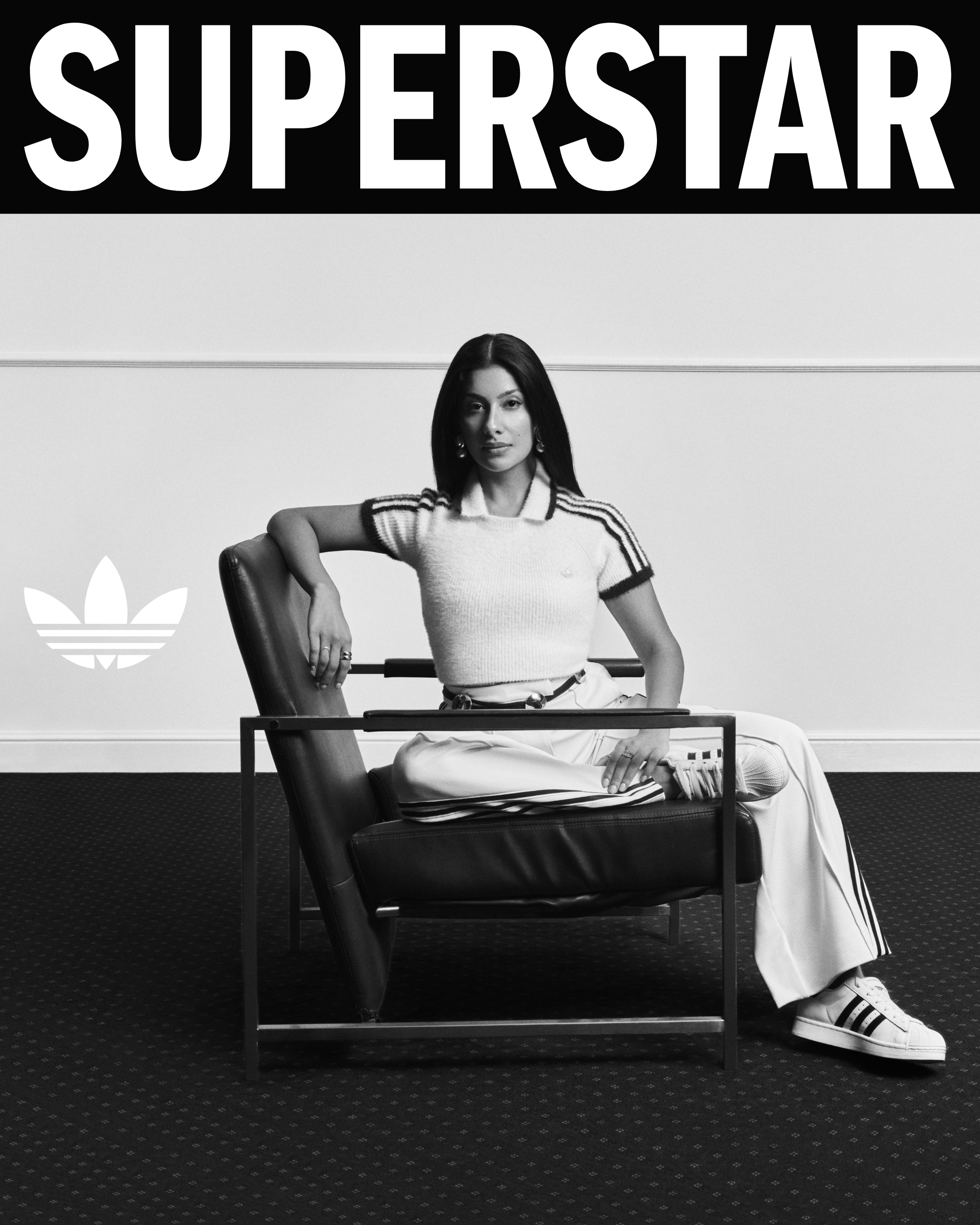 Switch Beauty founder, Rabia Ghoor for the adidas originals superstar spring summer 2026 campaign