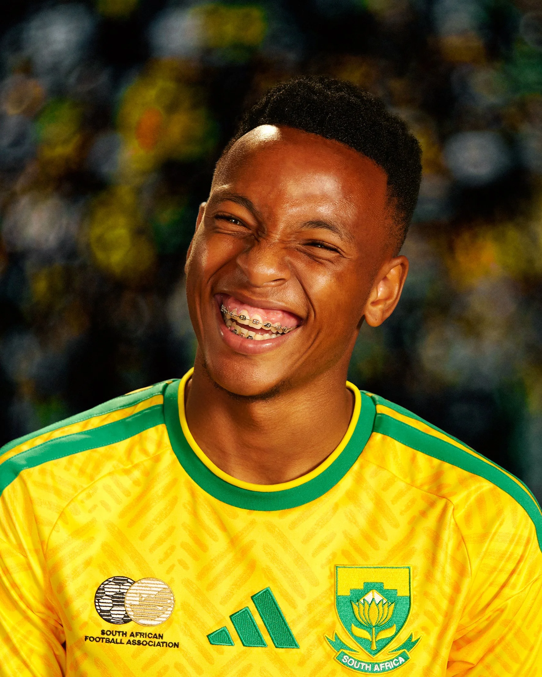 Bafan Bafana player for adidas Football safa world cup jersey 2026 launch 