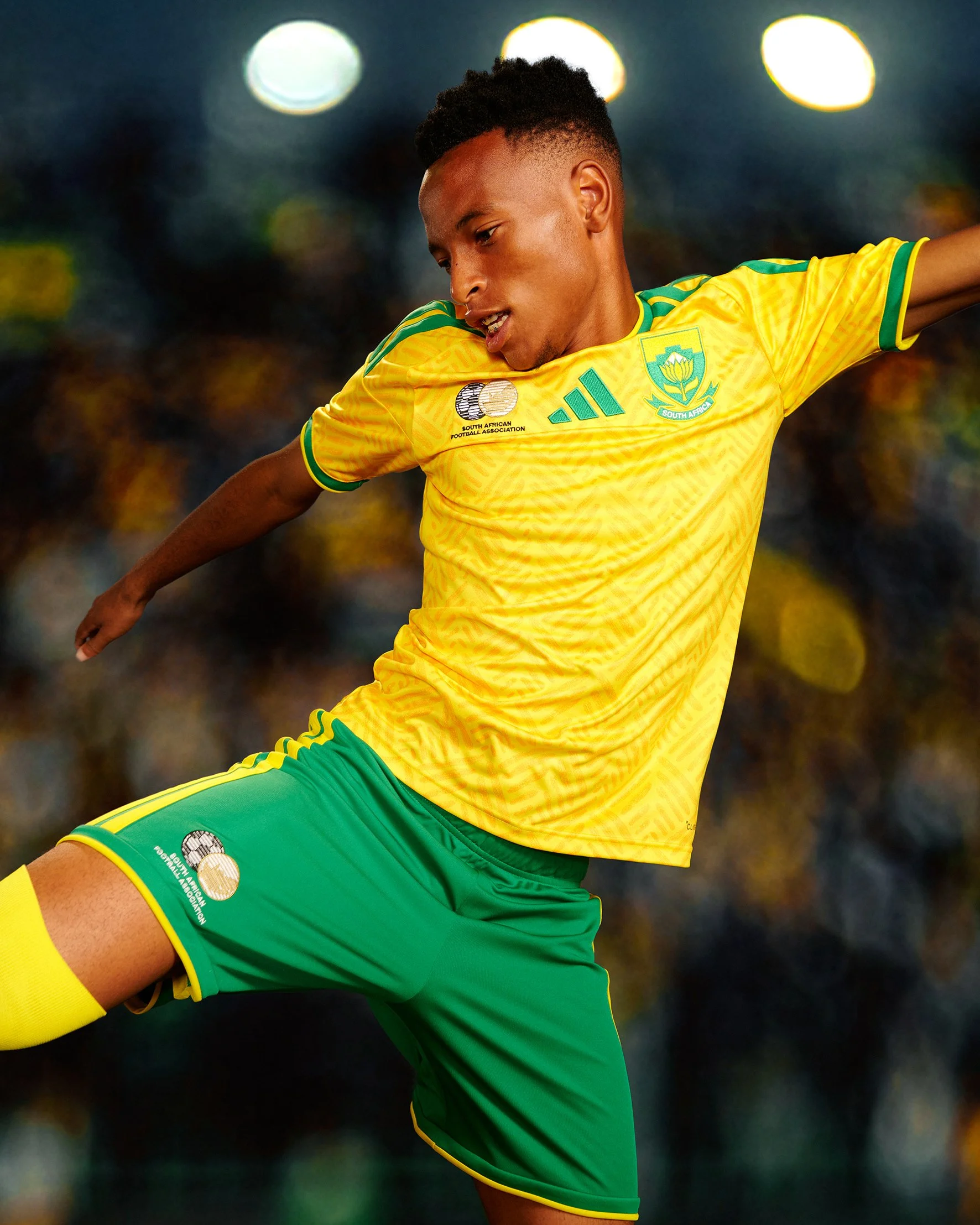 Bafan Bafana player for adidas Football safa world cup jersey 2026 launch 