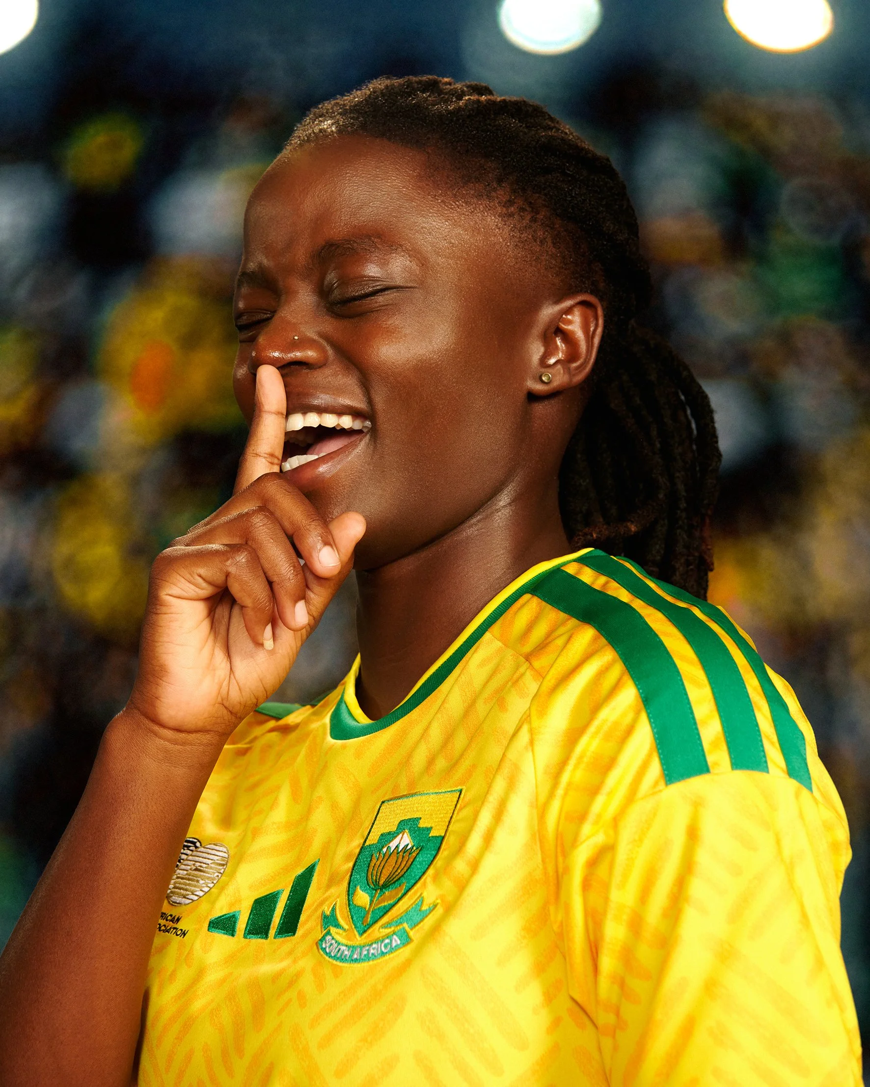 Bafan Bafana player for adidas Football safa world cup jersey 2026 launch 