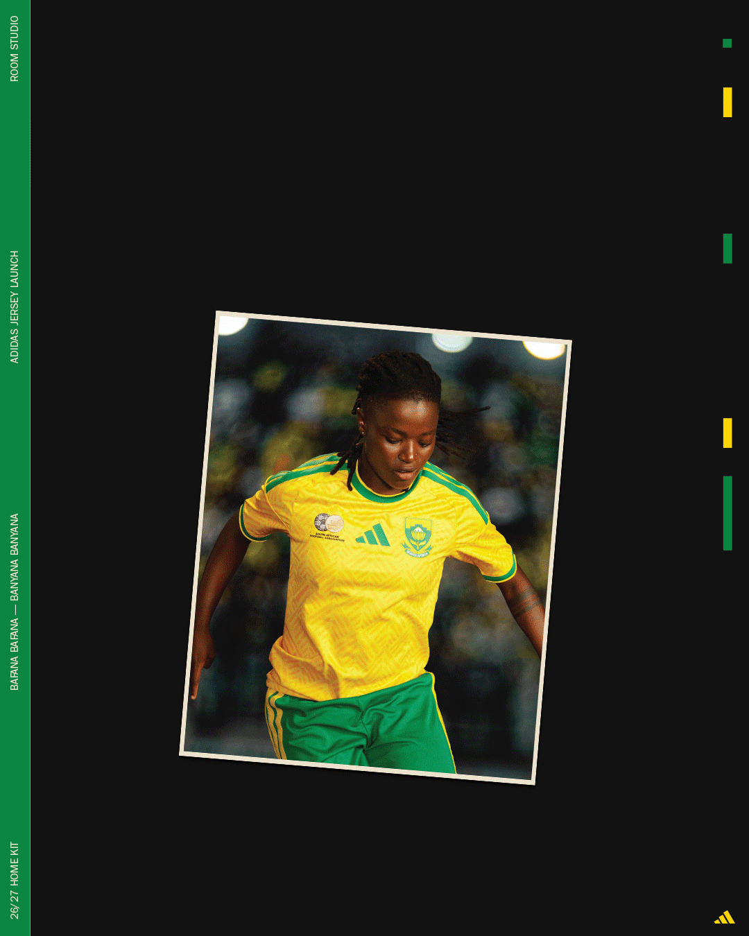 adidas Football safa world cup 2026 jersey launch Bafana Bafana athletes