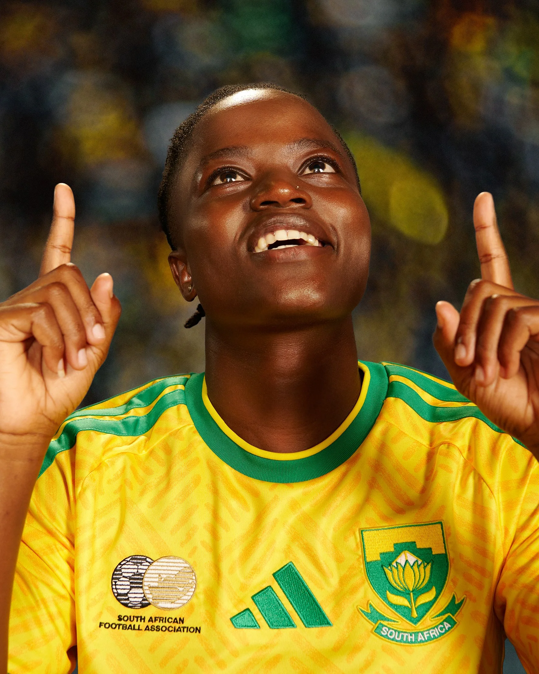Bafan Bafana player for adidas Football safa world cup jersey 2026 launch 