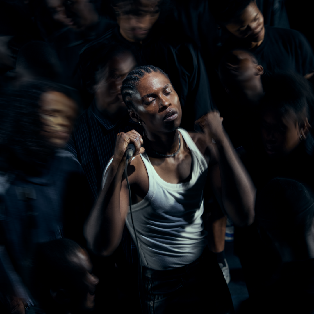 Blurred image of a yellow sneaker with white stripes, in motion.adidas Originals: The Original