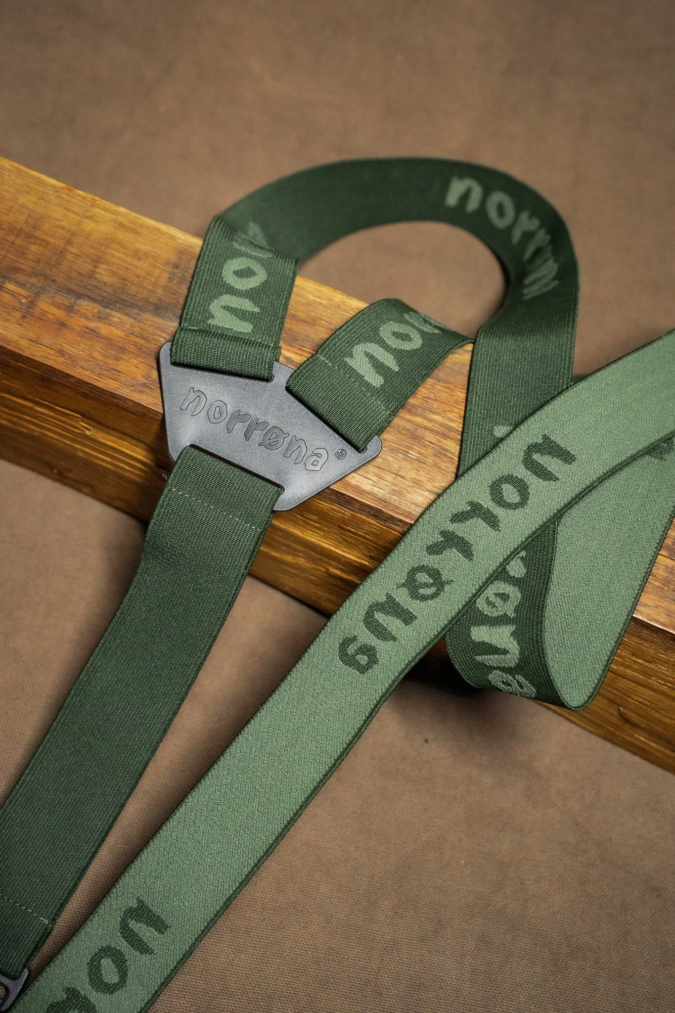 Norrøna Vintage Elasticated Suspenders Olive Night