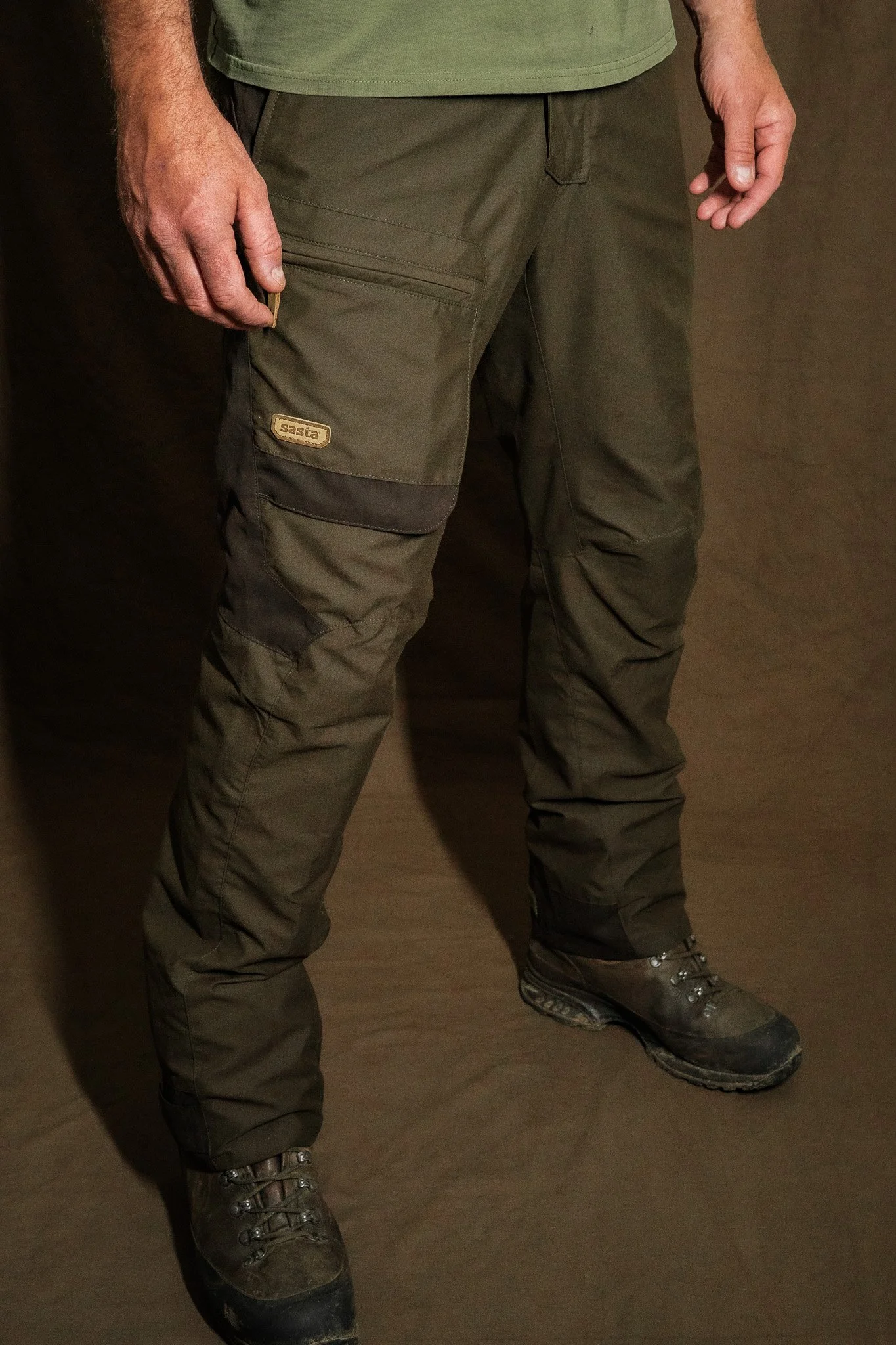 Sasta Vuono Goretex Trousers Mens 50 Forest Green