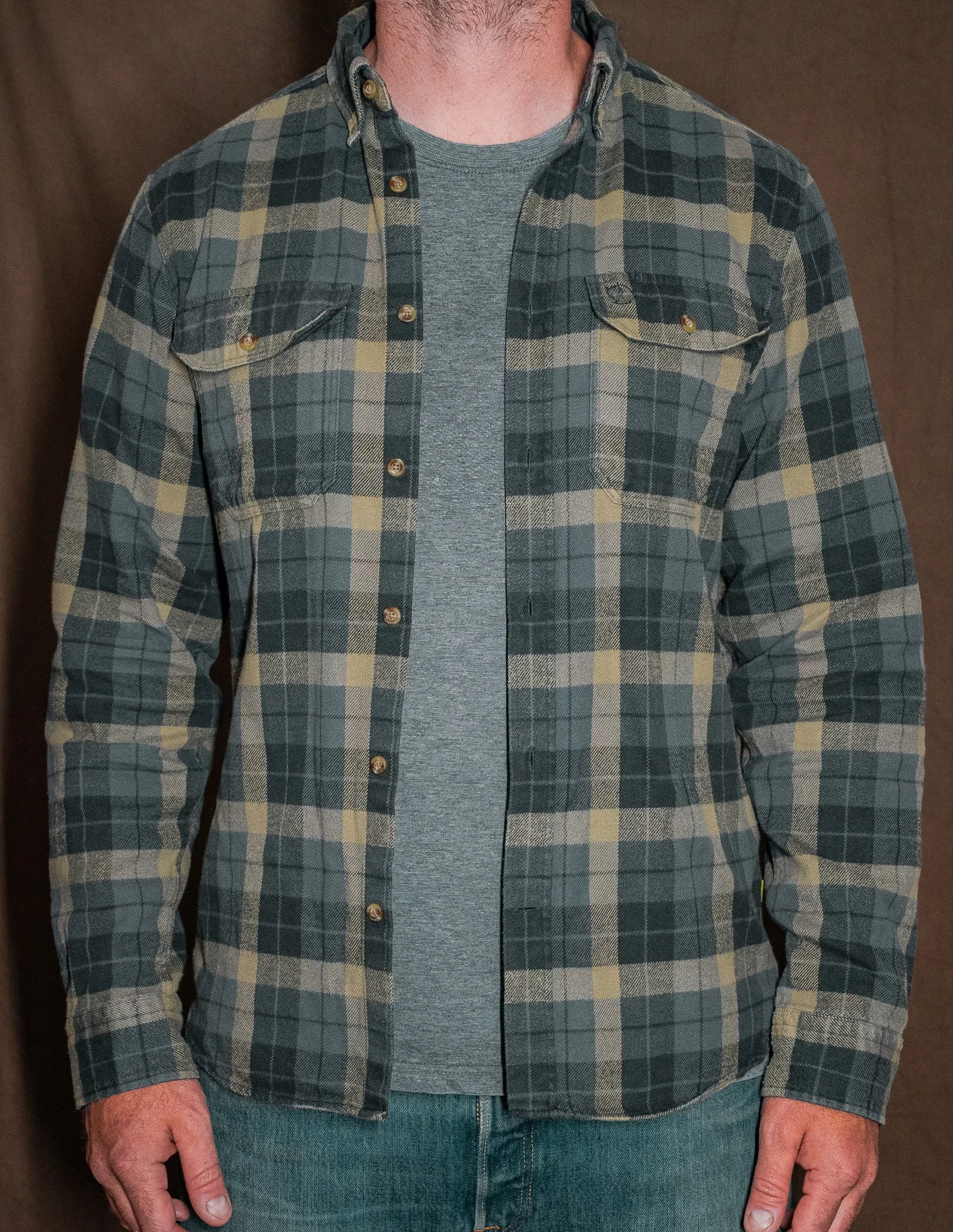 Fjällräven Singi Heavy Flannel Shirt Mens Medium Stone Grey (Copy)