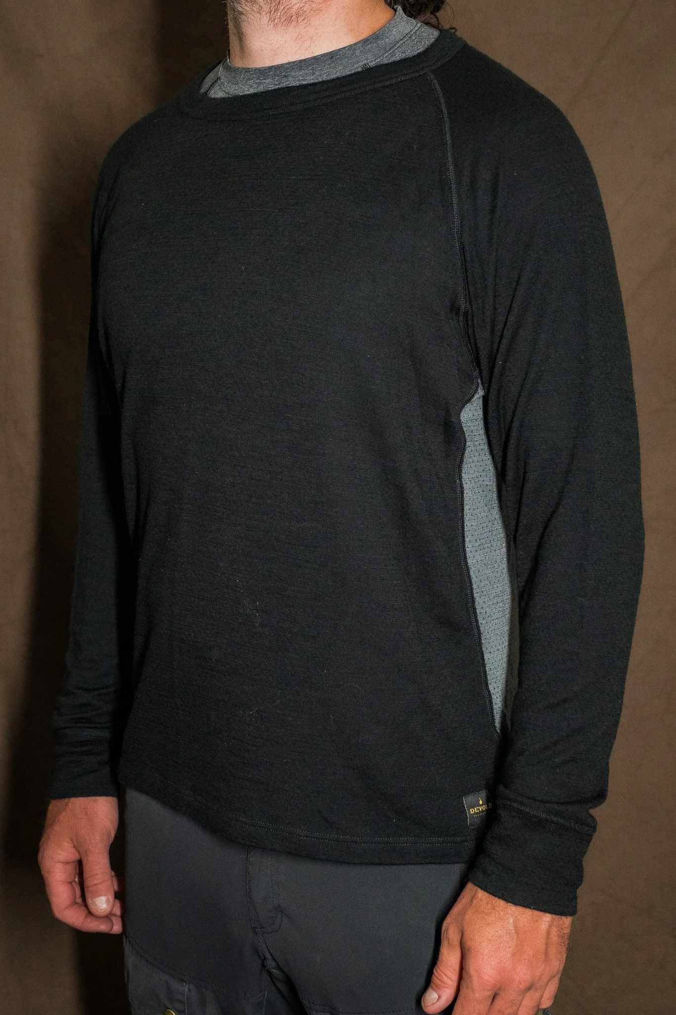 Devold Spirit Shirt Base Layer Top Mens XL Black