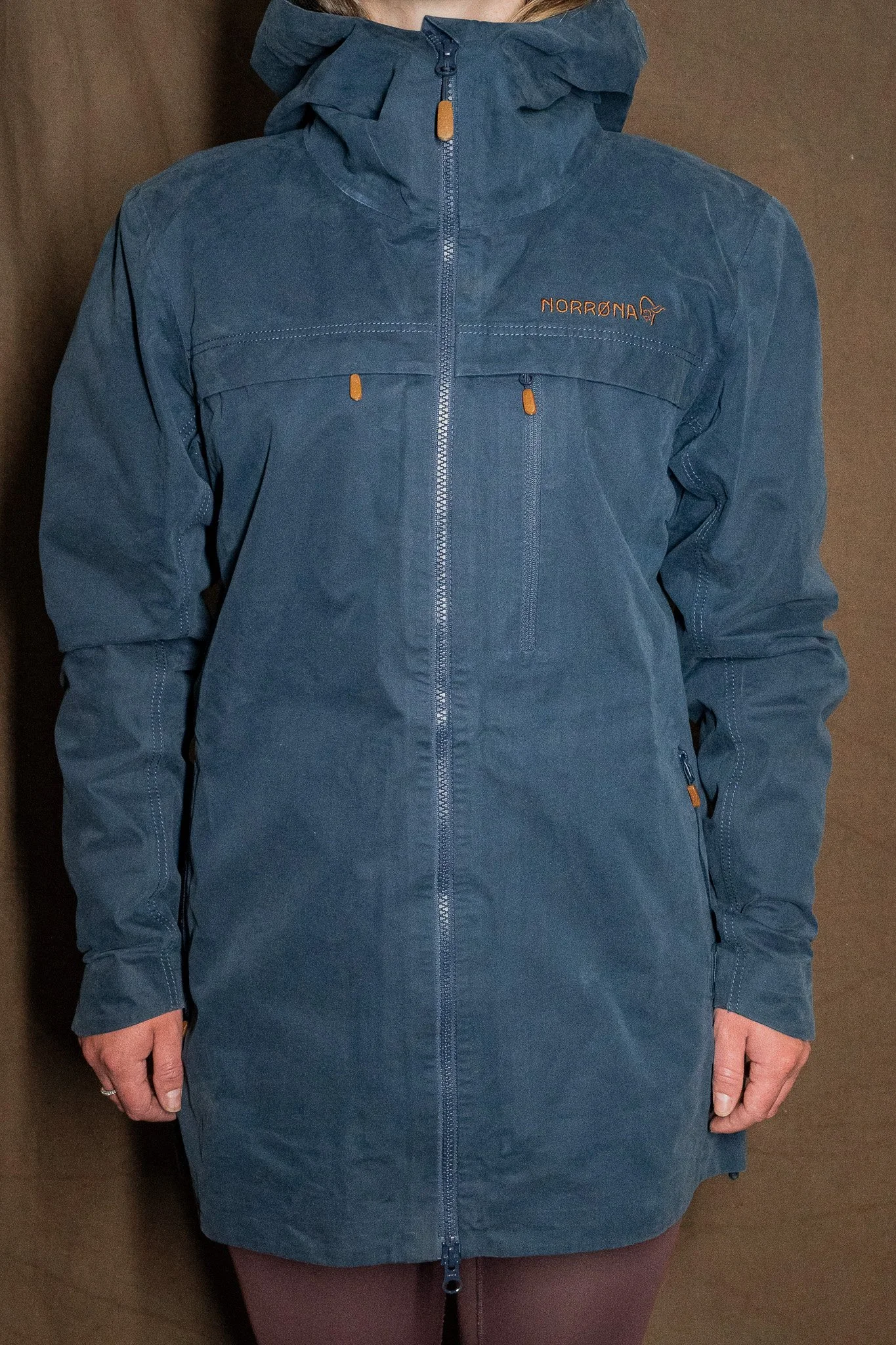 Norrøna Svalbard Cotton Jacket Womens Medium Indigo Night