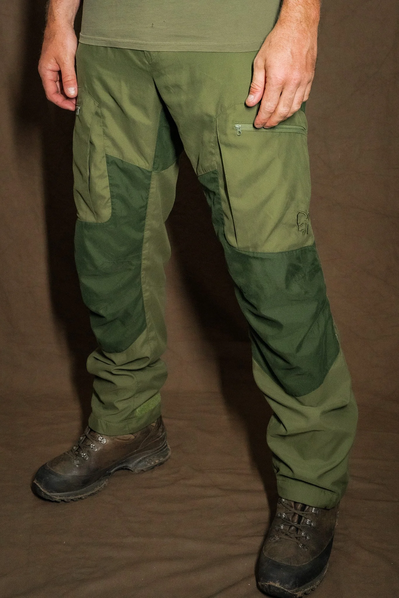 Norrøna Finnskogen Hybrid Trousers Mens XL Green