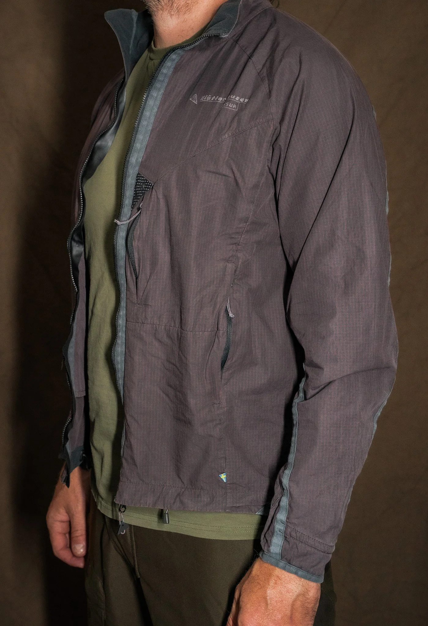 Klättermusen Ansur Jacket Mens Medium Raven Burnt