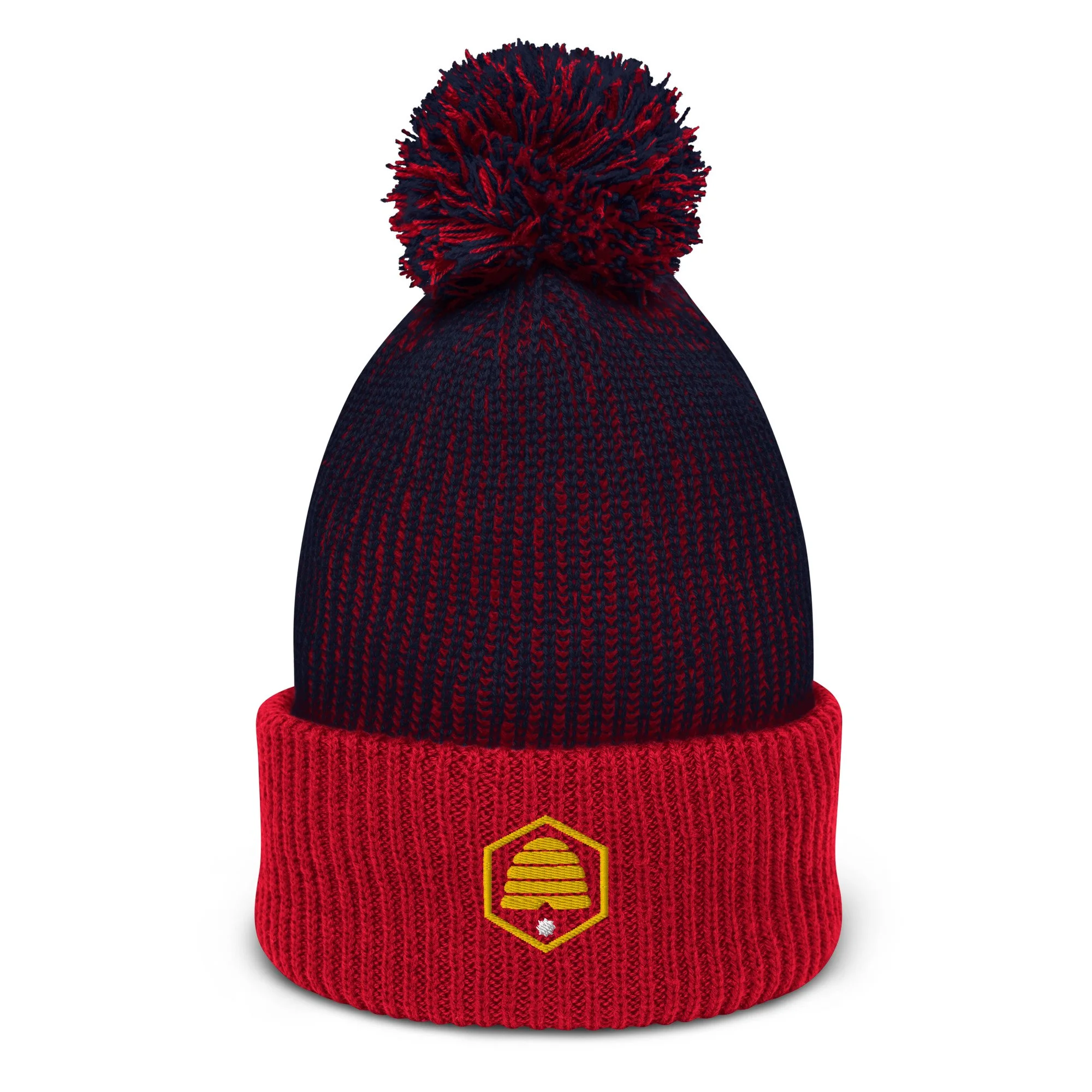 Utah Beehive Pom-Pom Beanie