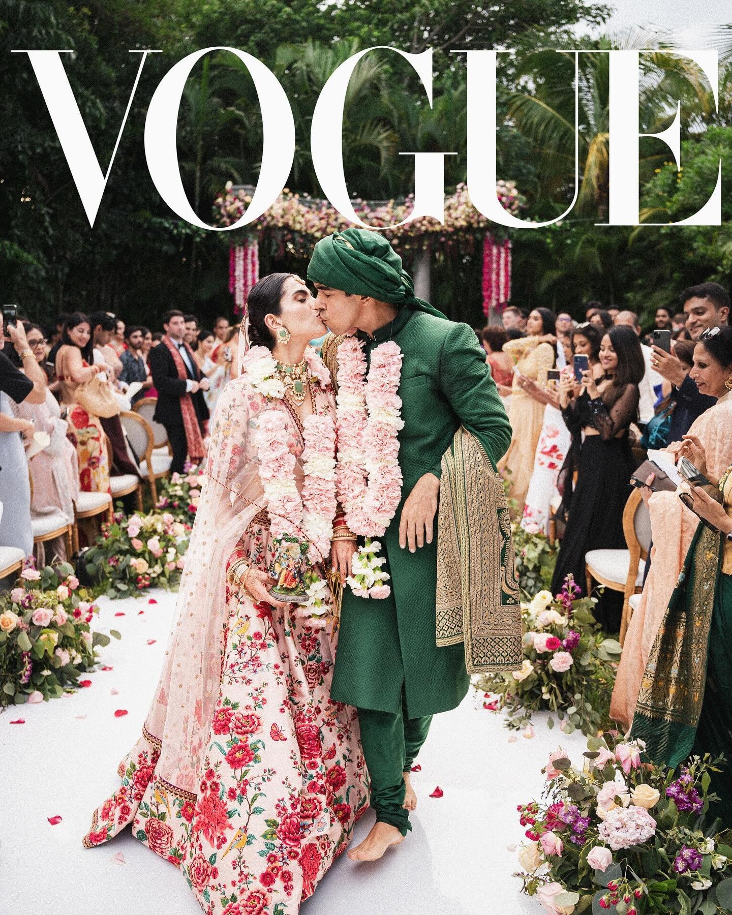 We are live in @vogueindia with the beautiful wedding of @san.city and @shivabrol at the @rwmayakoba. Thank you Sonal @sjsevents for the great colaborations.

Capture: @andreassellinidis 
Wedding Design Planning @sjsevents
Venue @rwmayakoba
Floral an