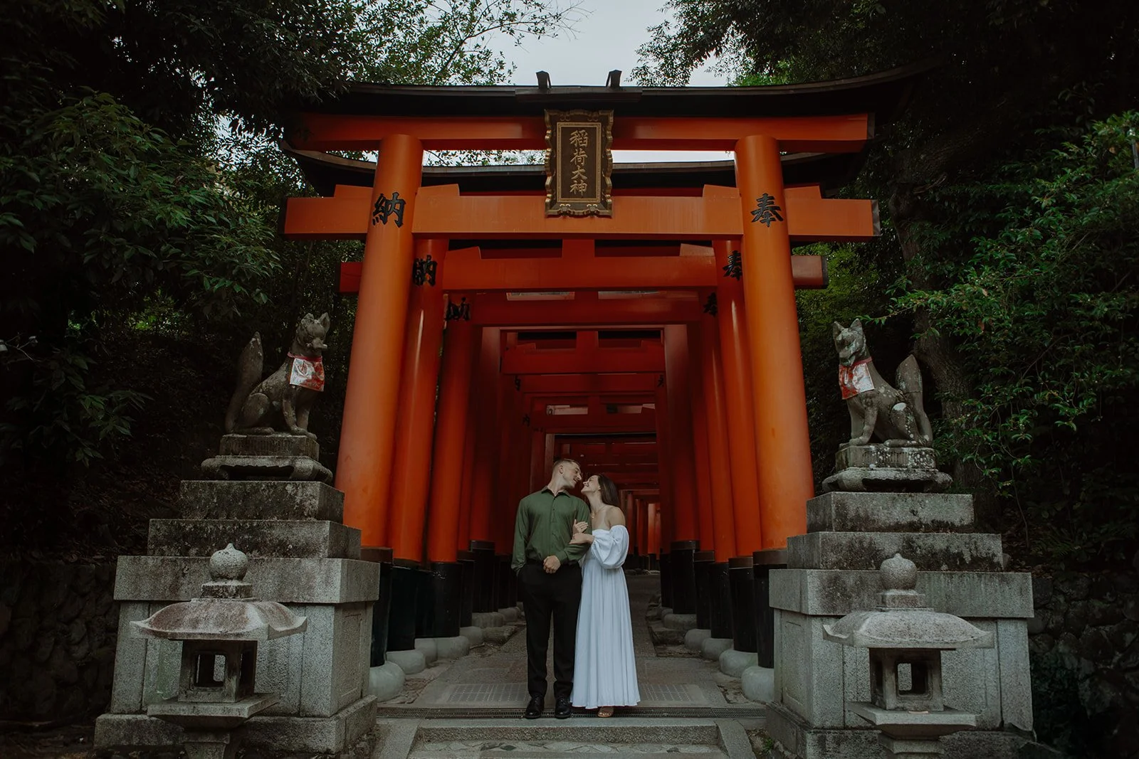 Emily's Kyoto Couple Session, from Fushimi Inari to Gion