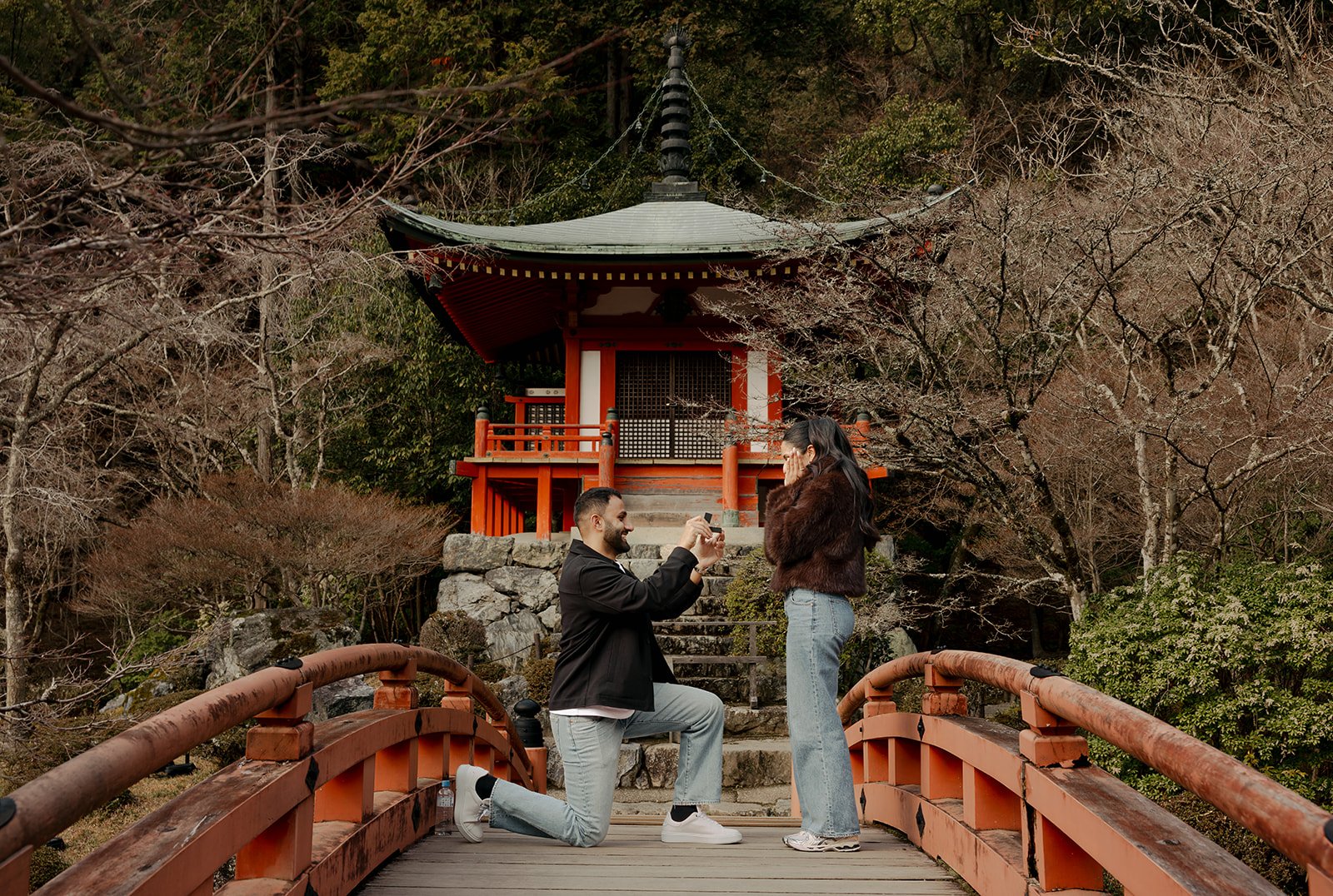 Tyson &amp; Harroop's Surprise Proposal at Daigo-ji, Kyoto