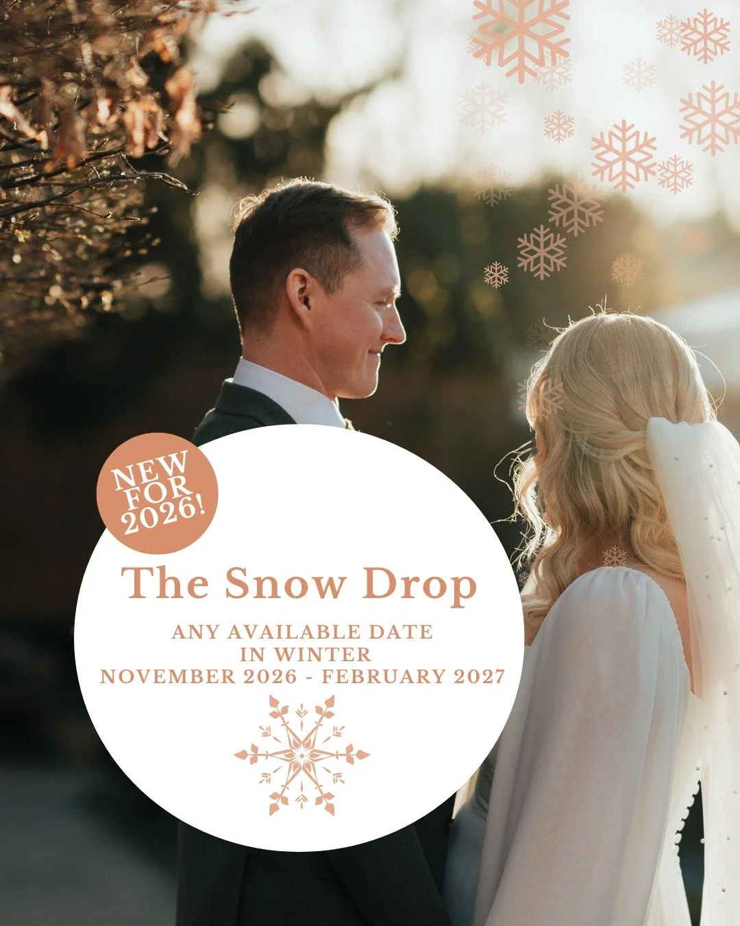We're adding a whole new season to our weddings!❄
Introducing our Snow Drop Package, the perfect cosy winter celebration, set beneath a canopy of fairy lights in our heated marquee.
Swipe through for more details, and get in touch to find out more!