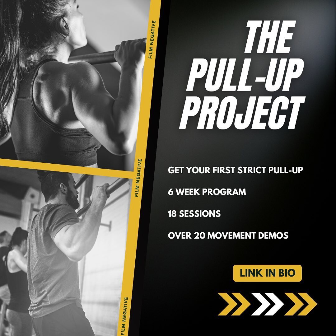 THE PULL-UP PROJECT IS LIVE! 

The Pull-Up project is a strength program designed to help you get your first strict pull-up.💪

It&rsquo;s a 6 weeks program, consisting of 18 sessions, each session should take roughly 30 minutes and is perfect to do 