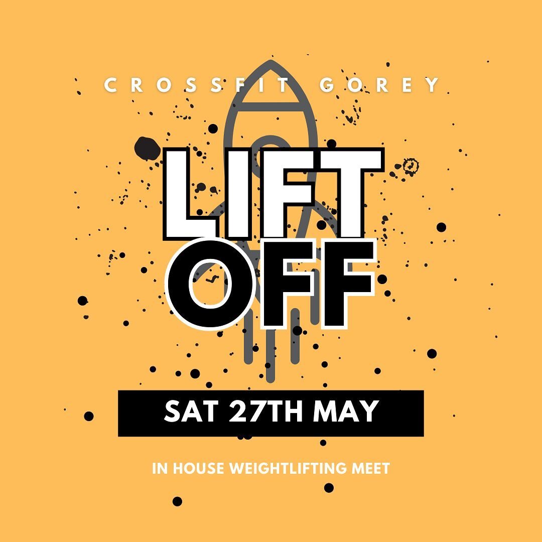 WE HAVE LIFT OFF!!🚀

Registration for our in-house weightlifting competition is now open. 

9:00, Saturday 27th May

Experience a weightlifting meet in the comfort of your own gym. No weight classes. Just come in, lifts some weights and have some fu