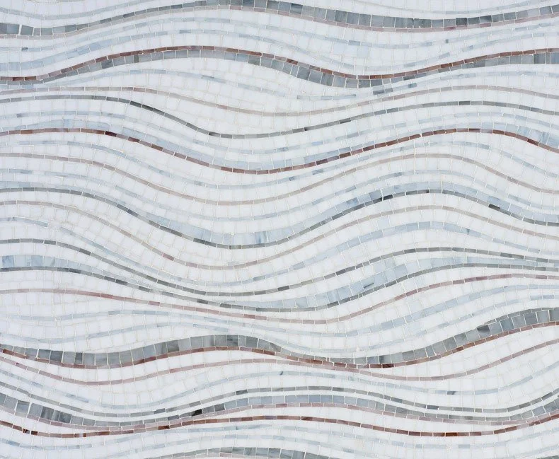 Lilac Jade A+B Glass Tile – Multicolor Statement Wall or Floor Tile — S ...