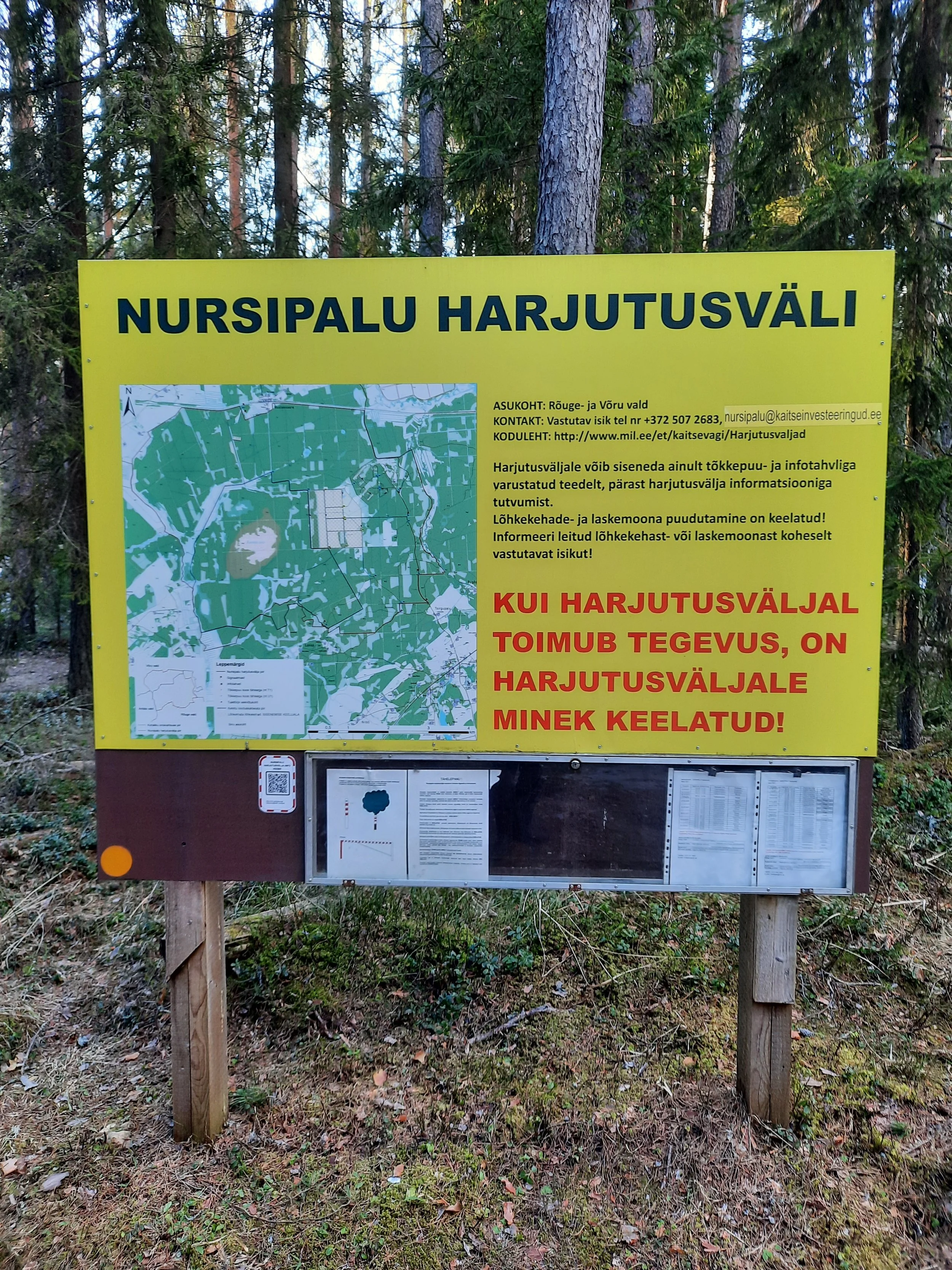 Ettepanekud ja vastuväited eelnõule “Kaitseväe Nursipalu harjutusvälja laiendamine planeerimisseadust kohaldamata, keskkonnamõju hindamata jätmine ja Natura asjakohase hindamise algatamine”