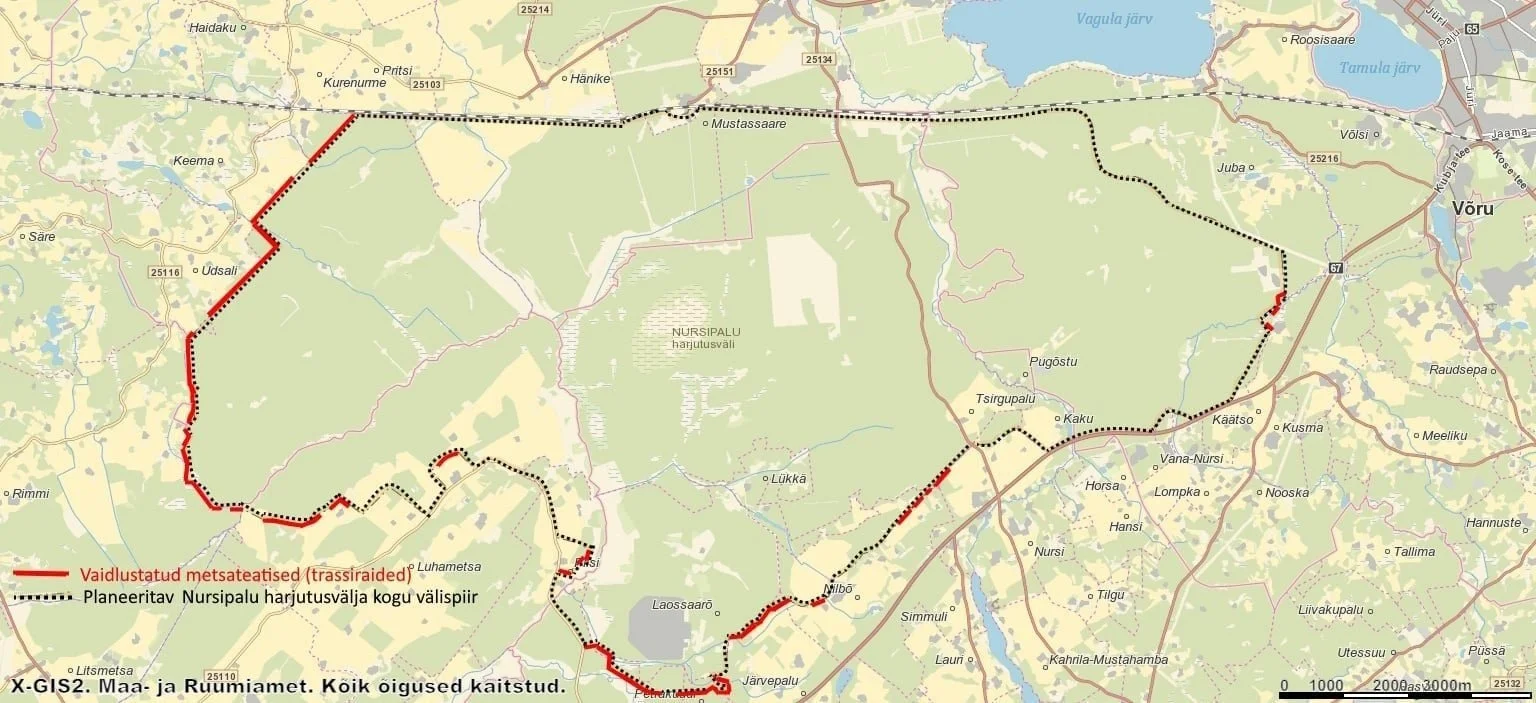 MTÜ vaidlustas välispiiri raadamise