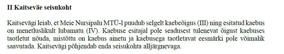 Valitsus kaebas kohtuotsuse edasi