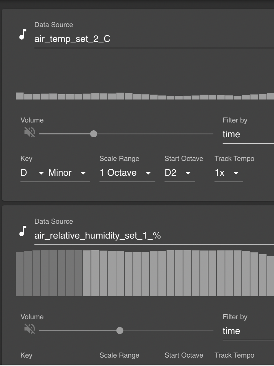 Sonification UI