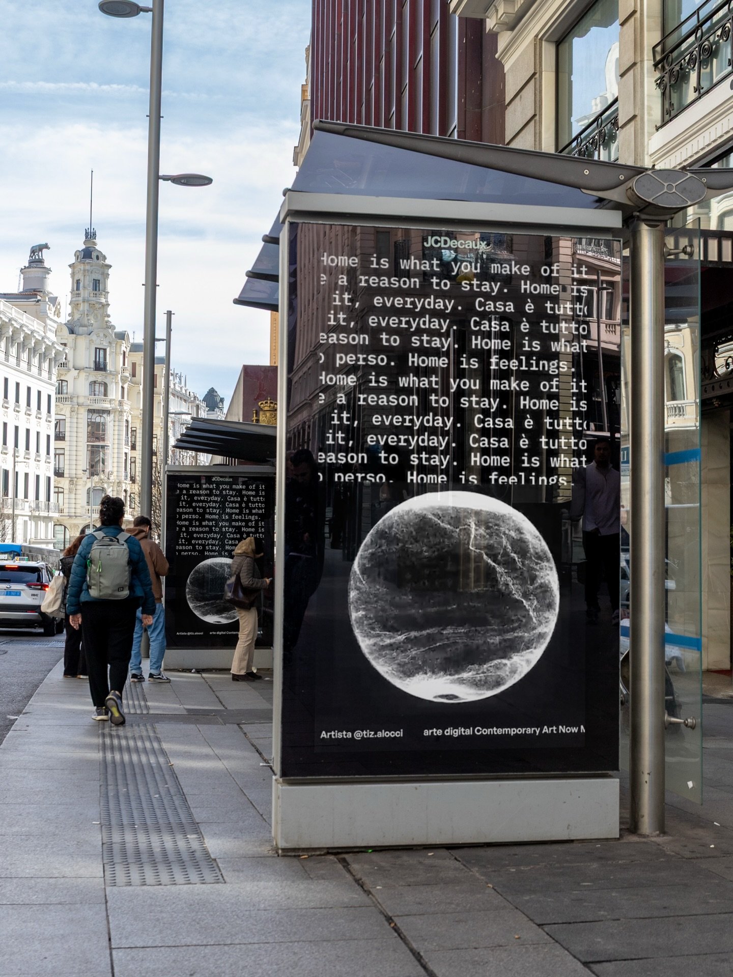 Meanwhile in Madrid 🇪🇸 My digital art installation Frequencies of Belonging is displayed in over 150 locations across Madrid.

The Digital Art Program of @canartfair 2026 has been made possible thanks to the collaboration of @madrid, @todoestaenmad